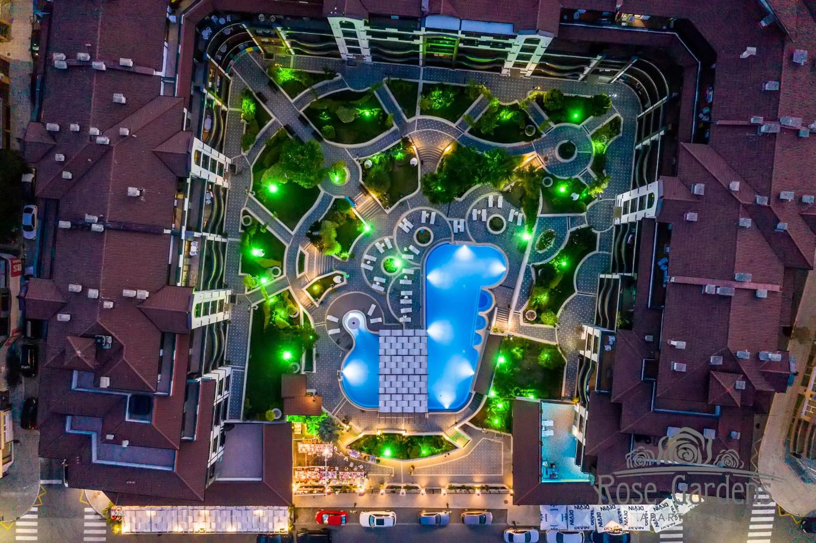 View (from property/room), Pool View in Rose Gardens Apart Hotel