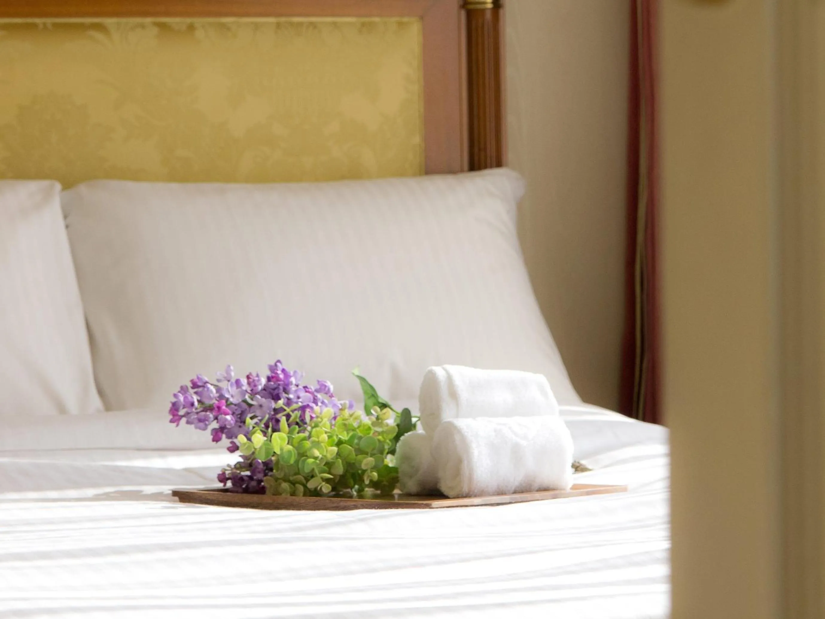 Decorative detail, Bed in Rihga Royal Hotel Tokyo