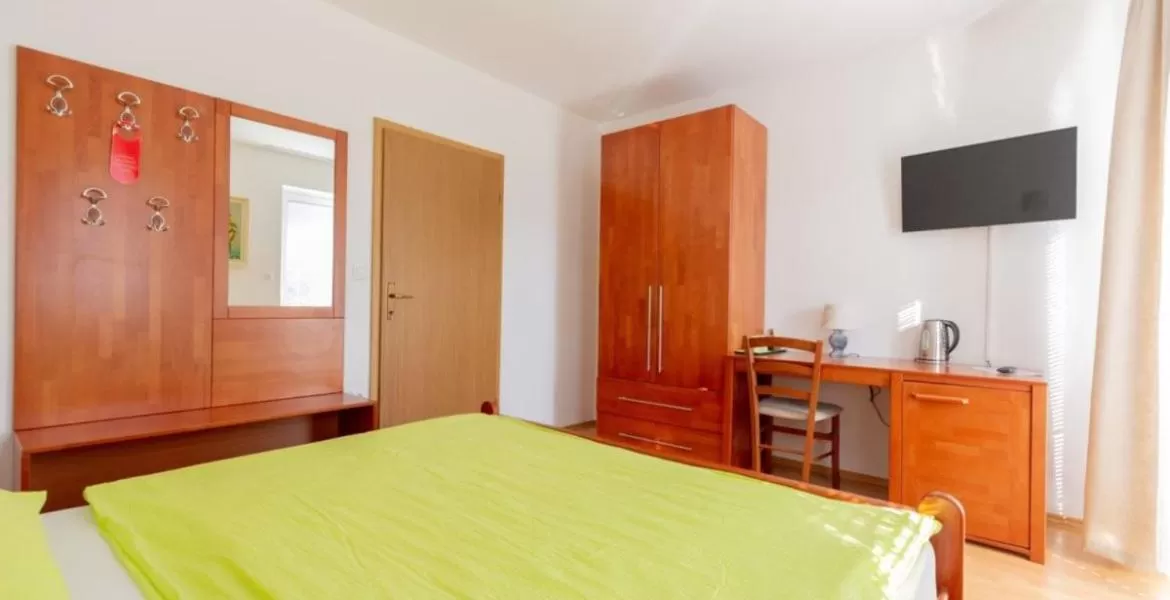 Bedroom, Bed in Nature Hotel Lukanc