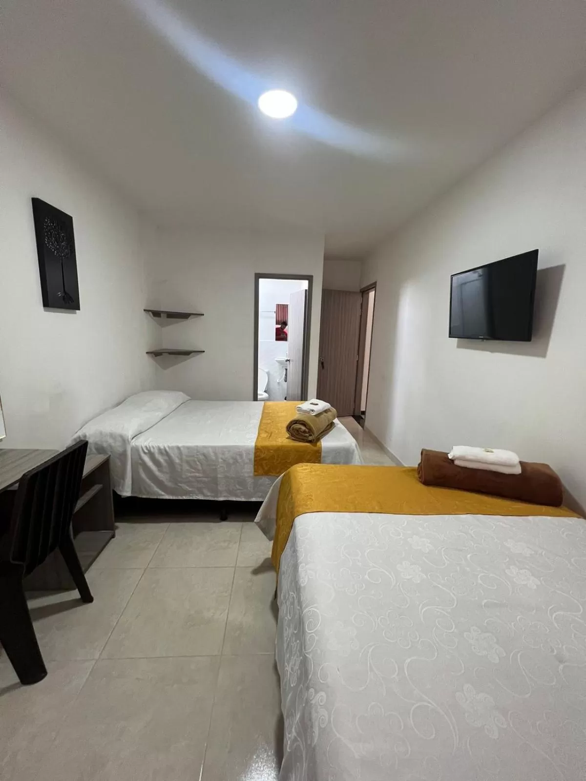 Bed in Hotel Cafe Estrella