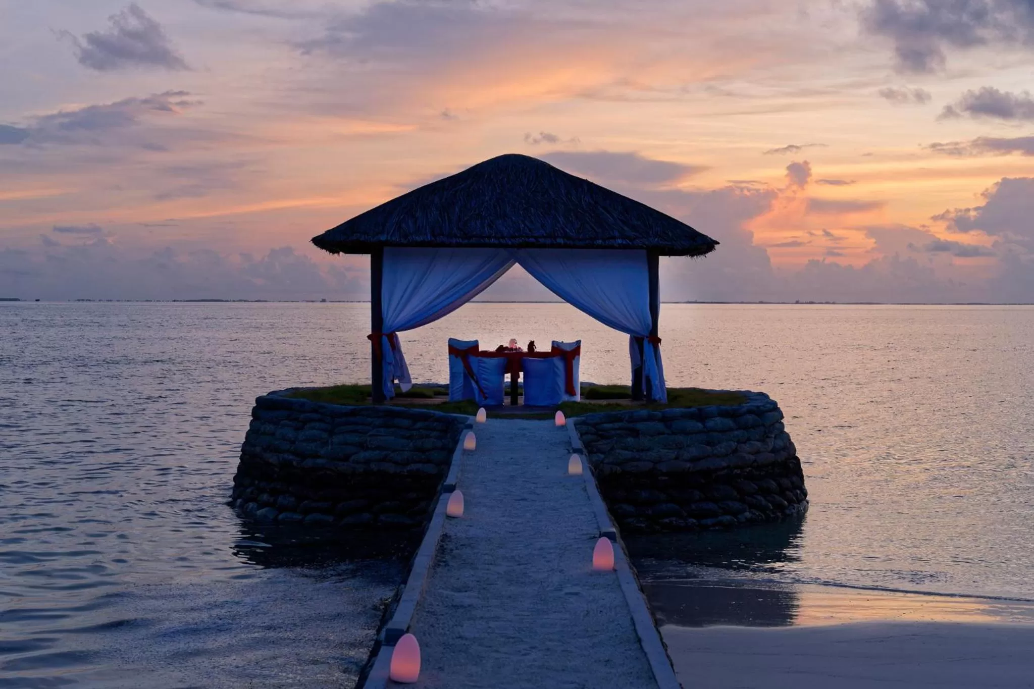Dining area in Canareef Resort Maldives