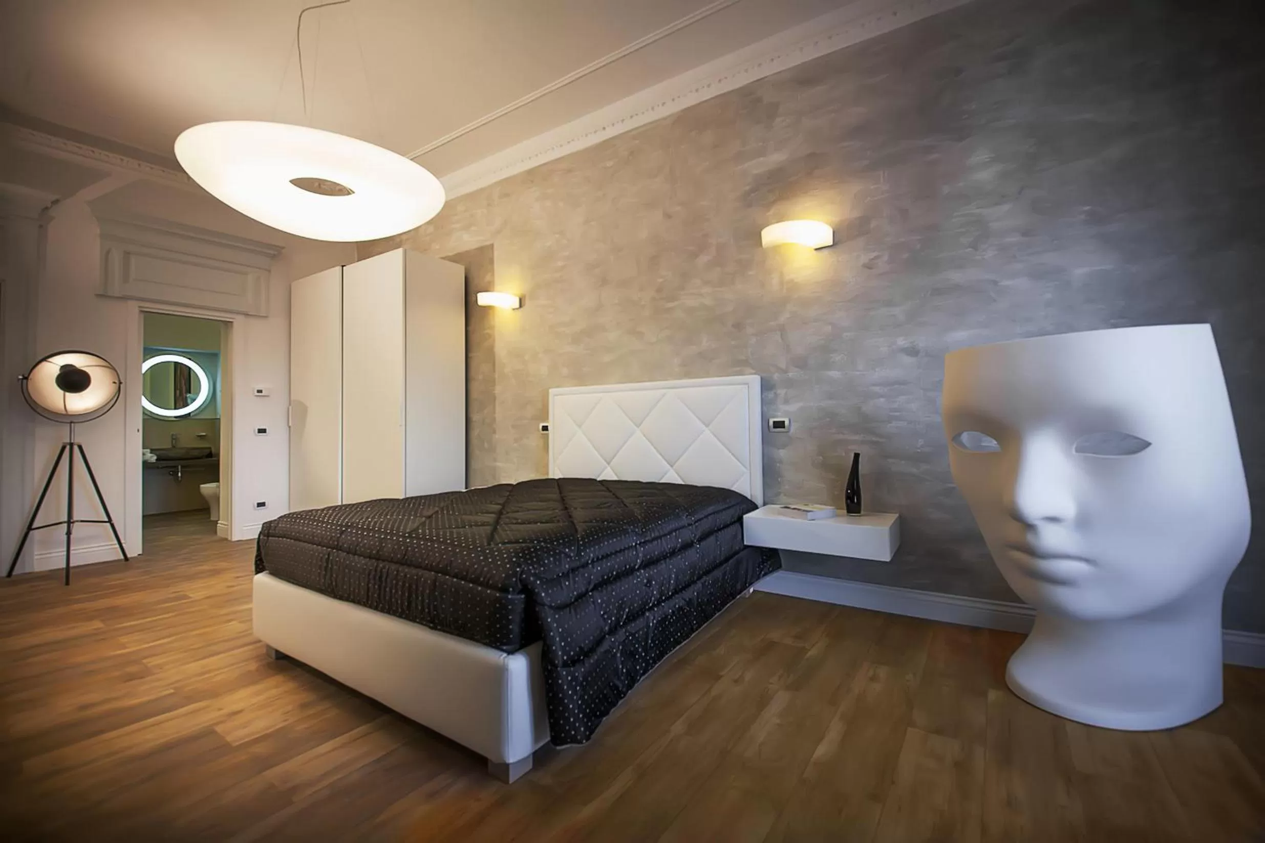 Photo of the whole room, Bed in Ferrari Suite