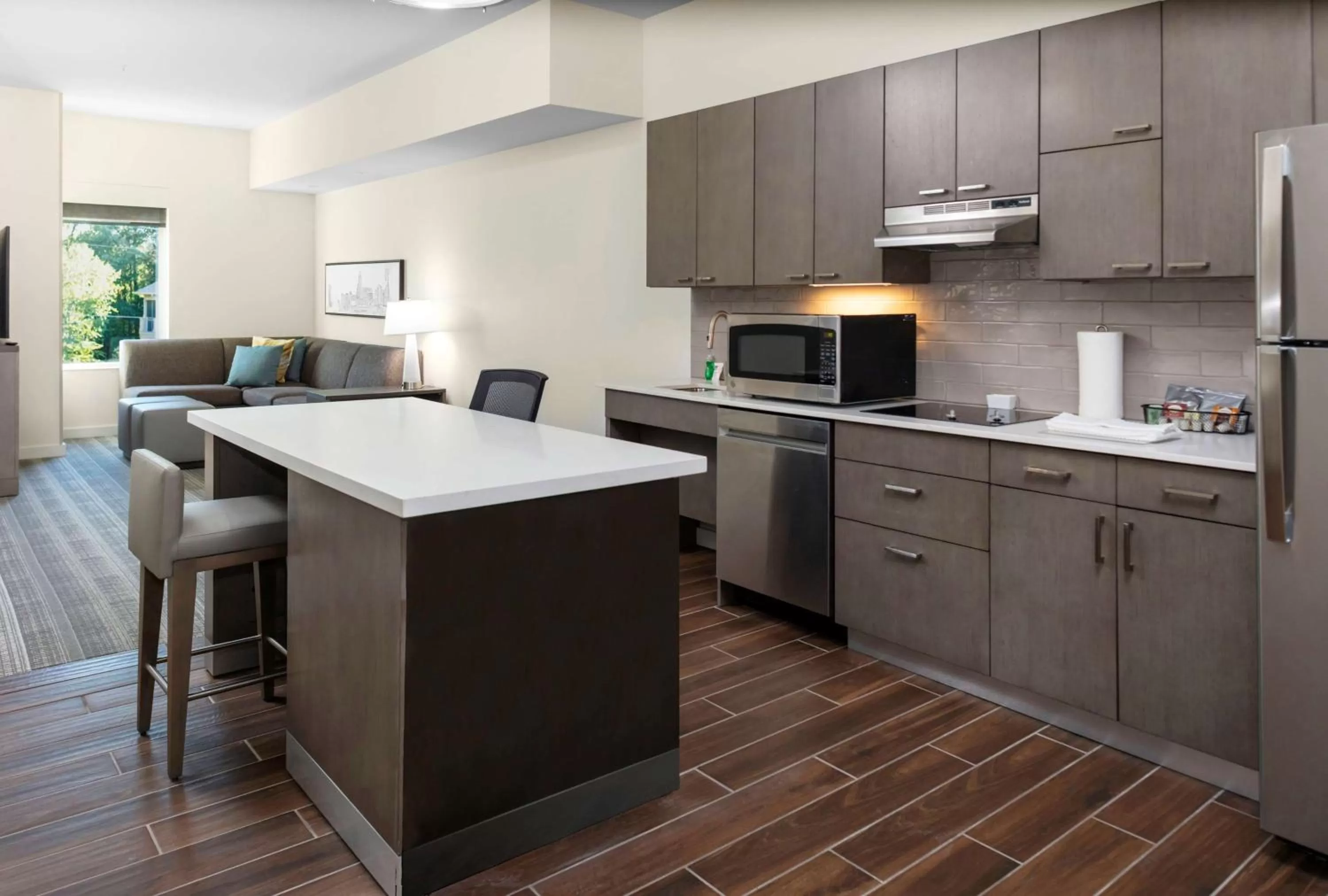 Kitchen or kitchenette in Hyatt House Charlotte Rea Farms