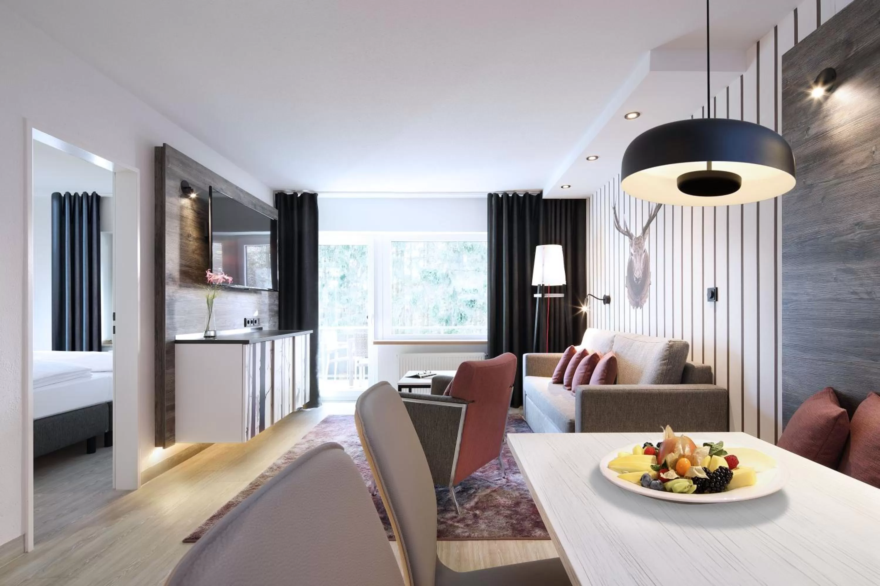 Dining area, Bed in Dorint Resort Winterberg