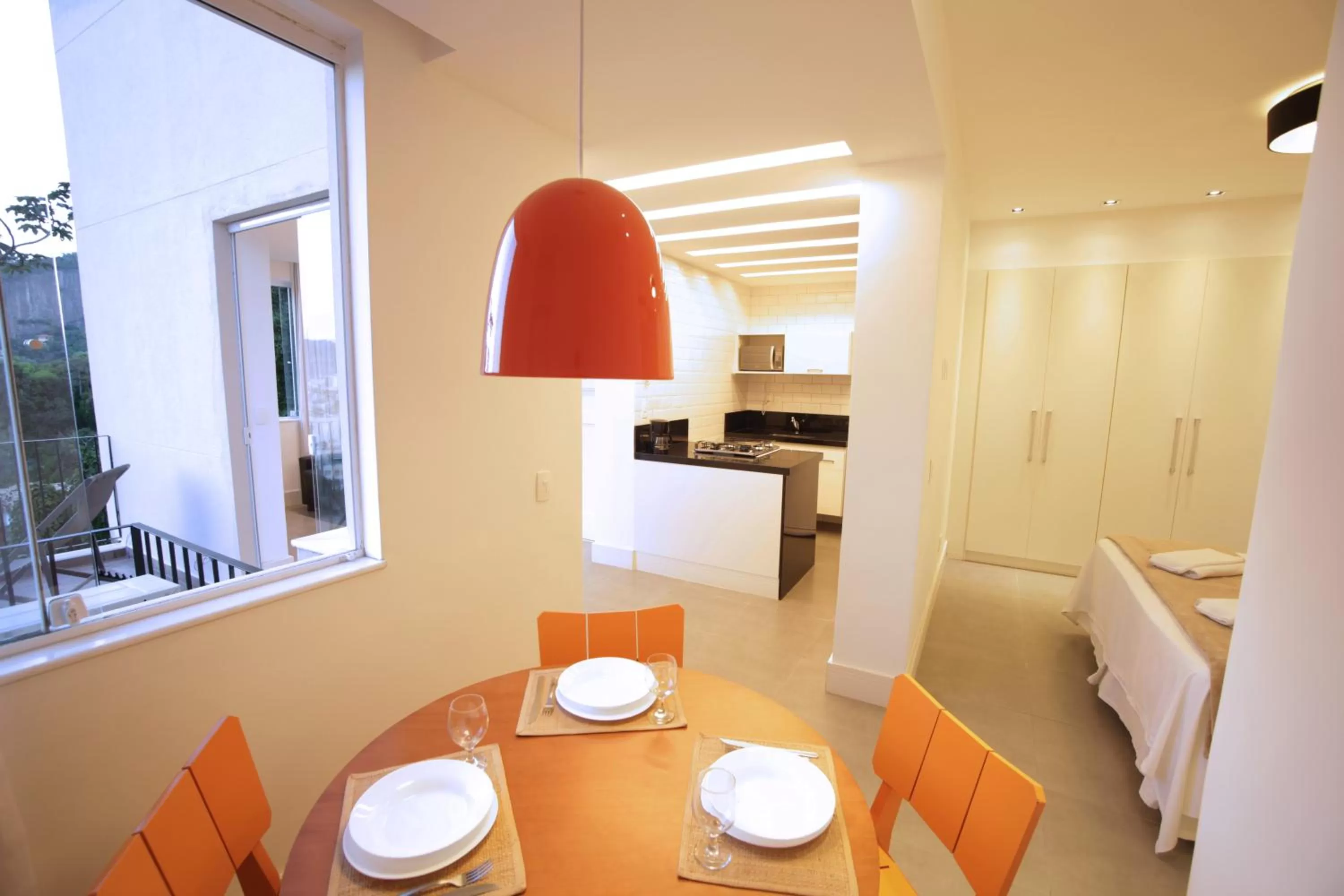 Balcony/Terrace, Dining Area in Sugar Loft Apartments