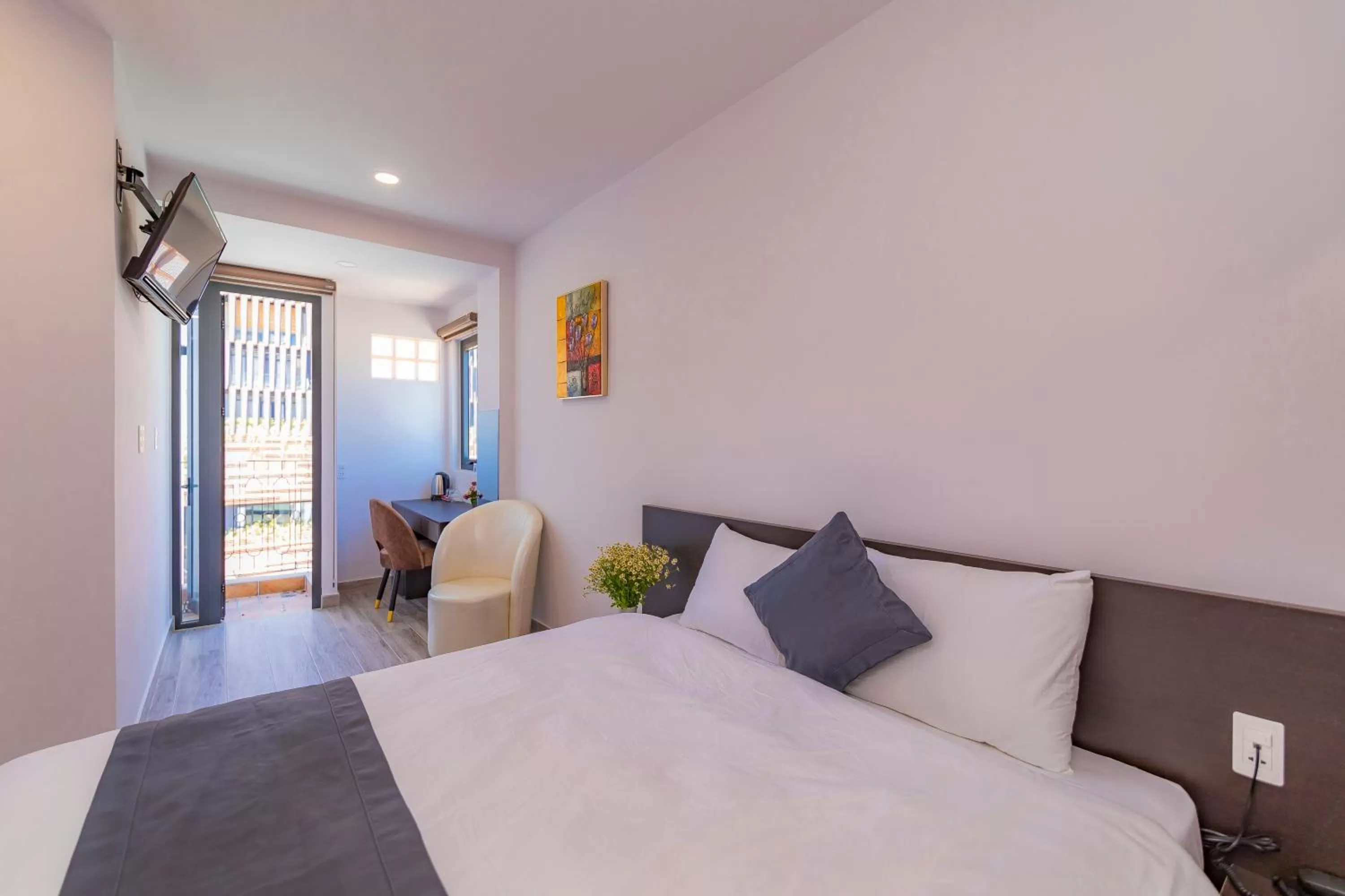 Bed in Khanh Uyen 3 Hotel