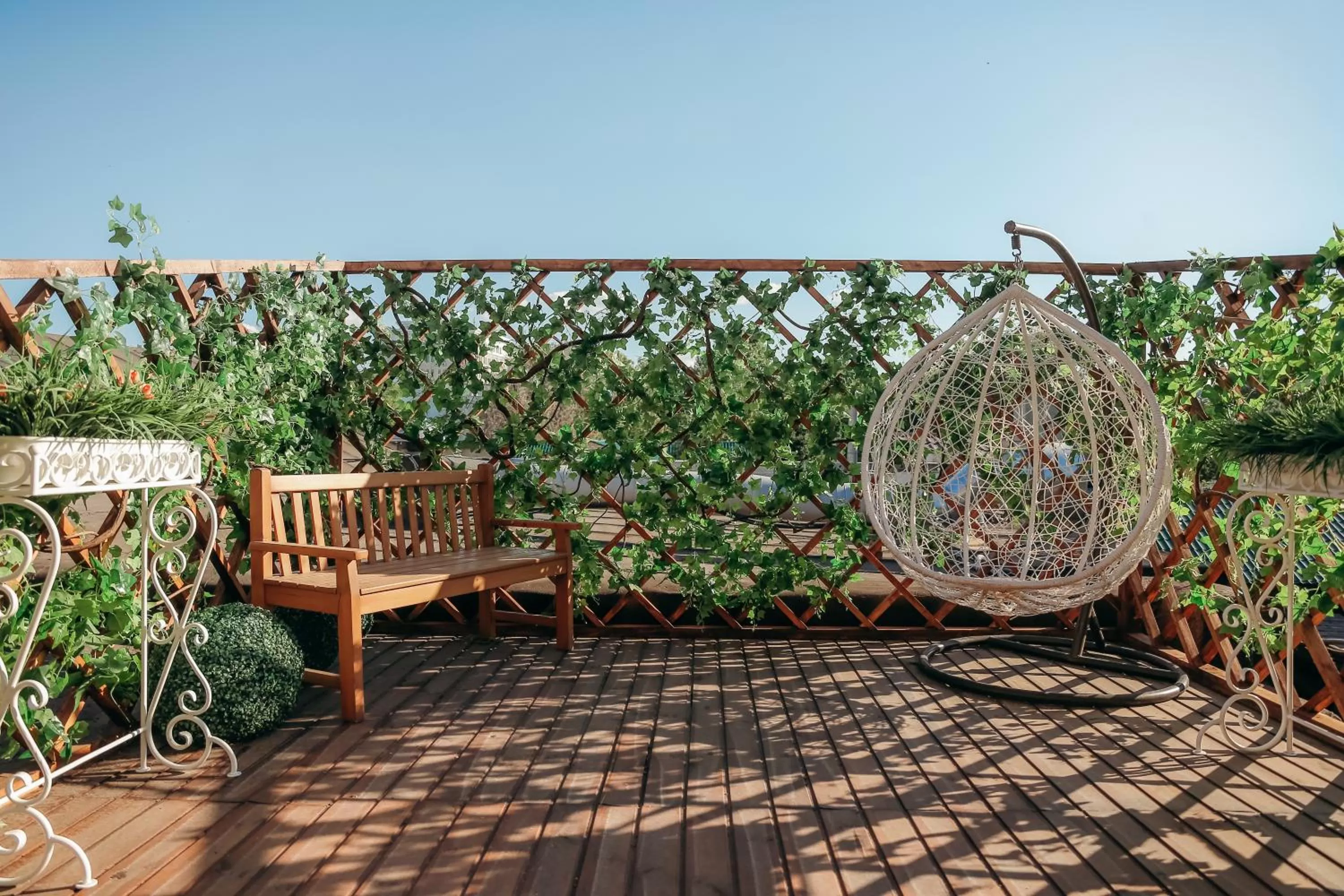 Inner courtyard view in 7 Boutique Hotel