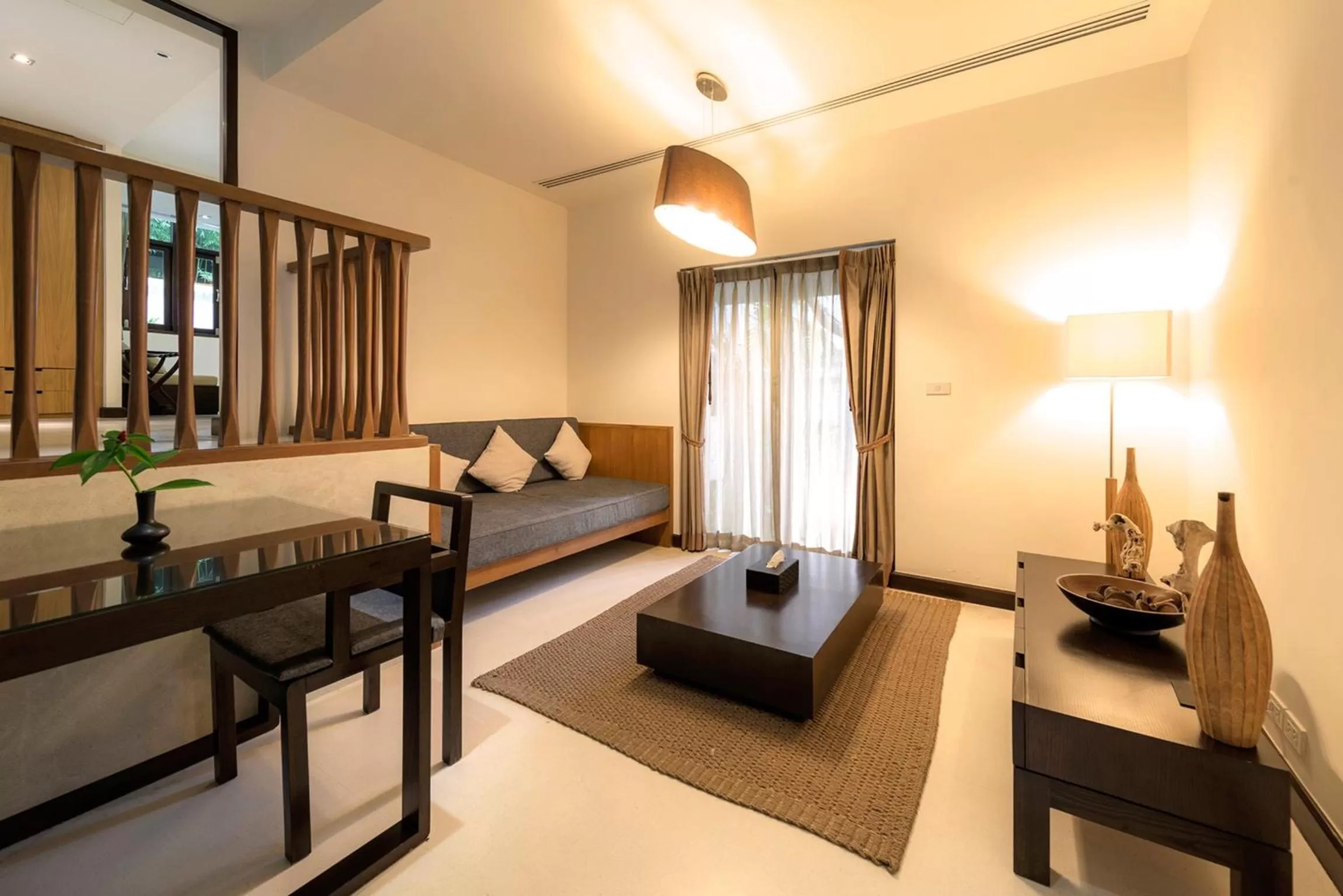 Living room, Bed in The Sea Koh Samui Resort and Residences by Tolani