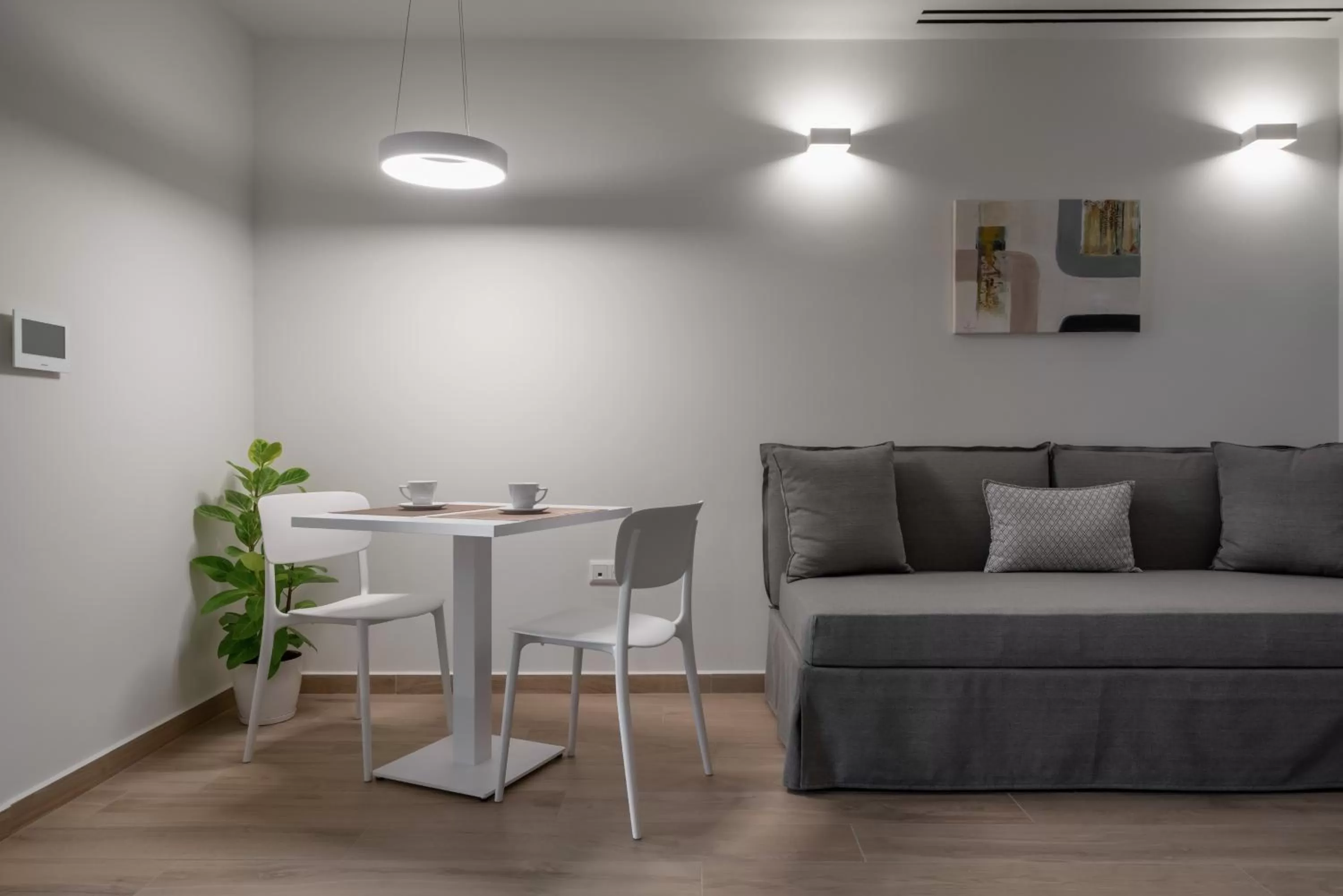 Seating area in Athens Hill Luxury Apartments