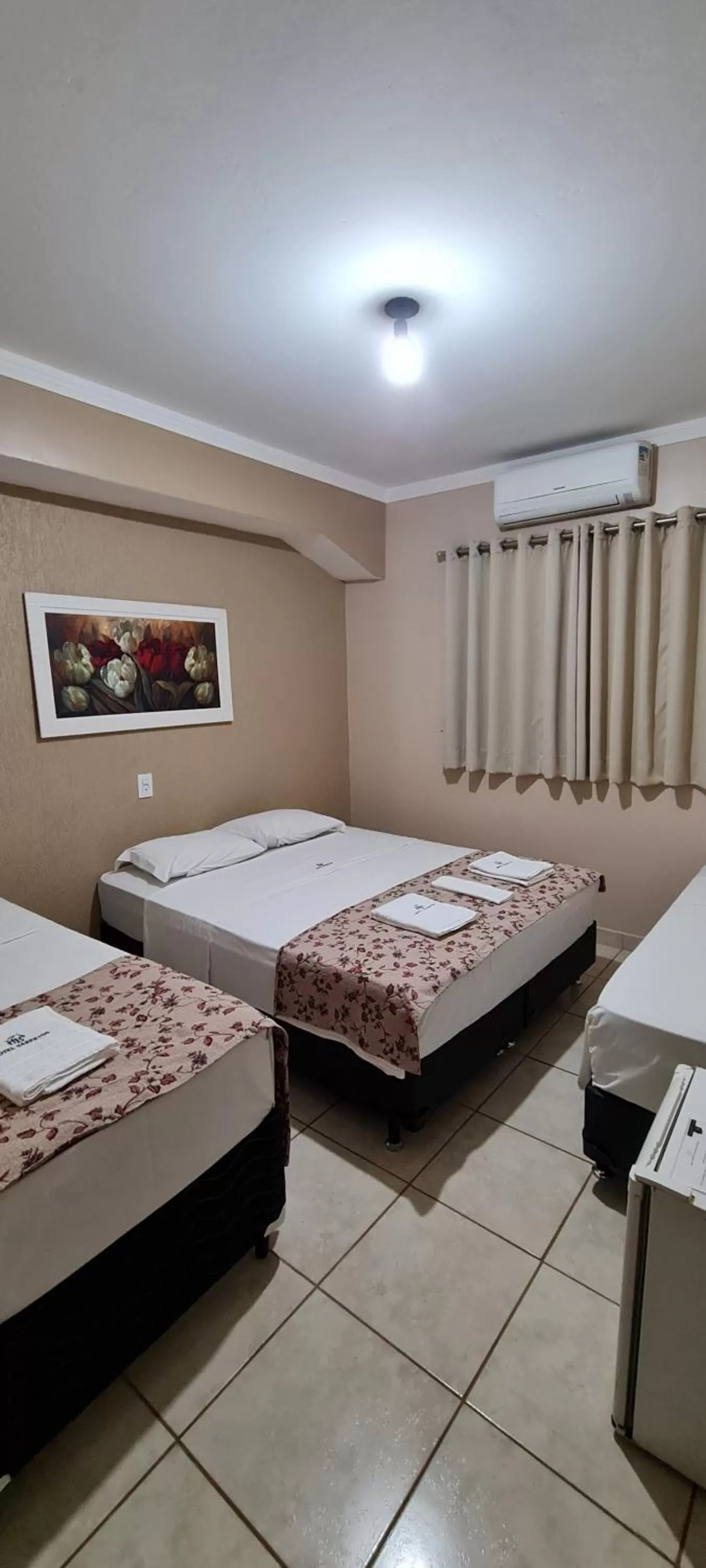 Bed in Hotel Barretos