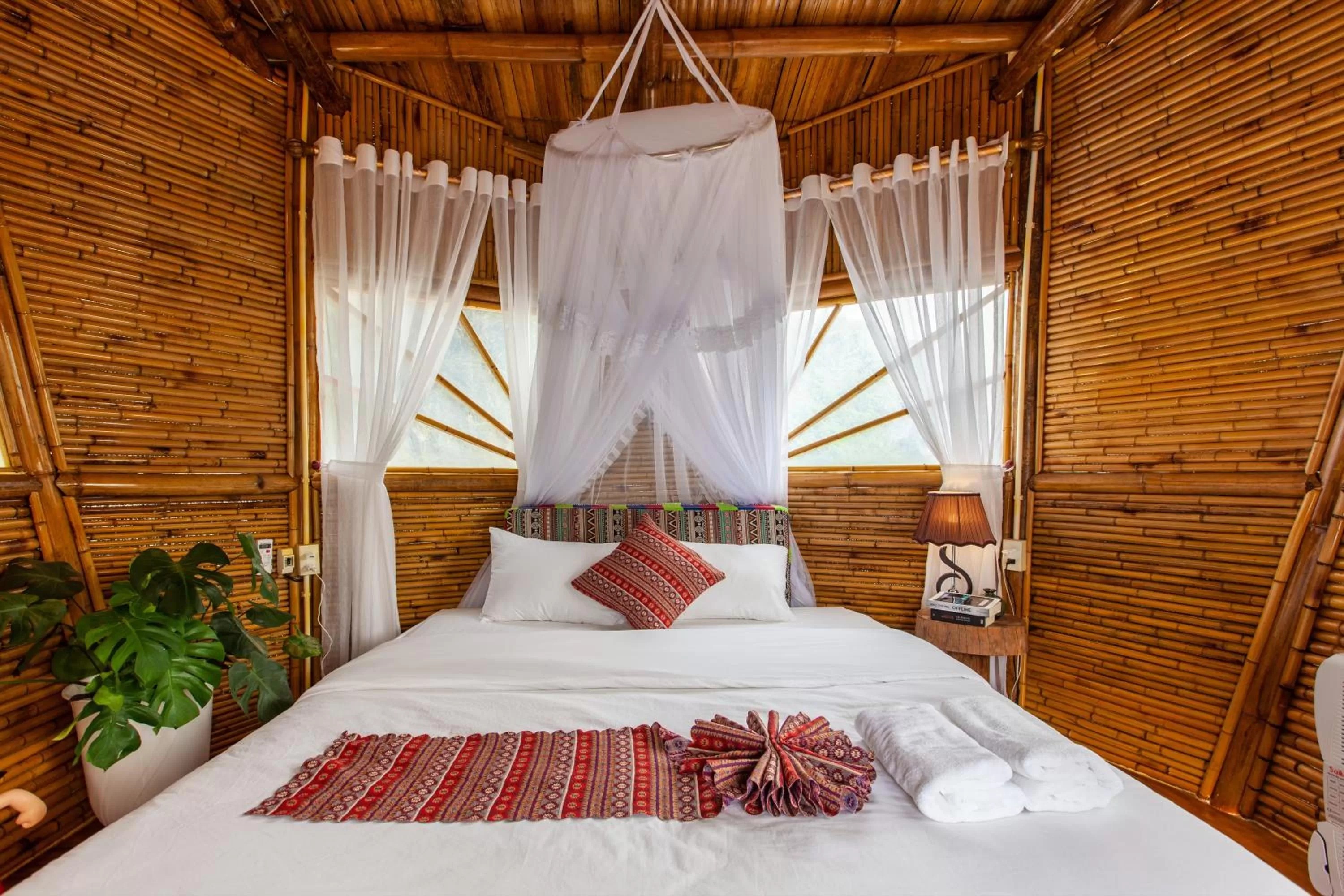 Bed in Trang An Lamia Bungalow