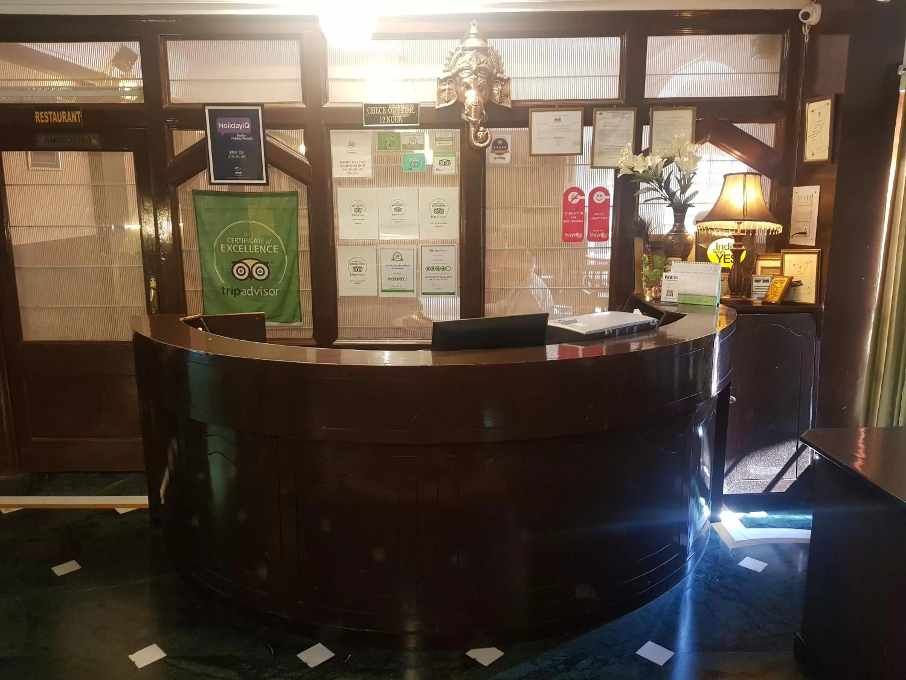 Lobby or reception in Hotel Silverine