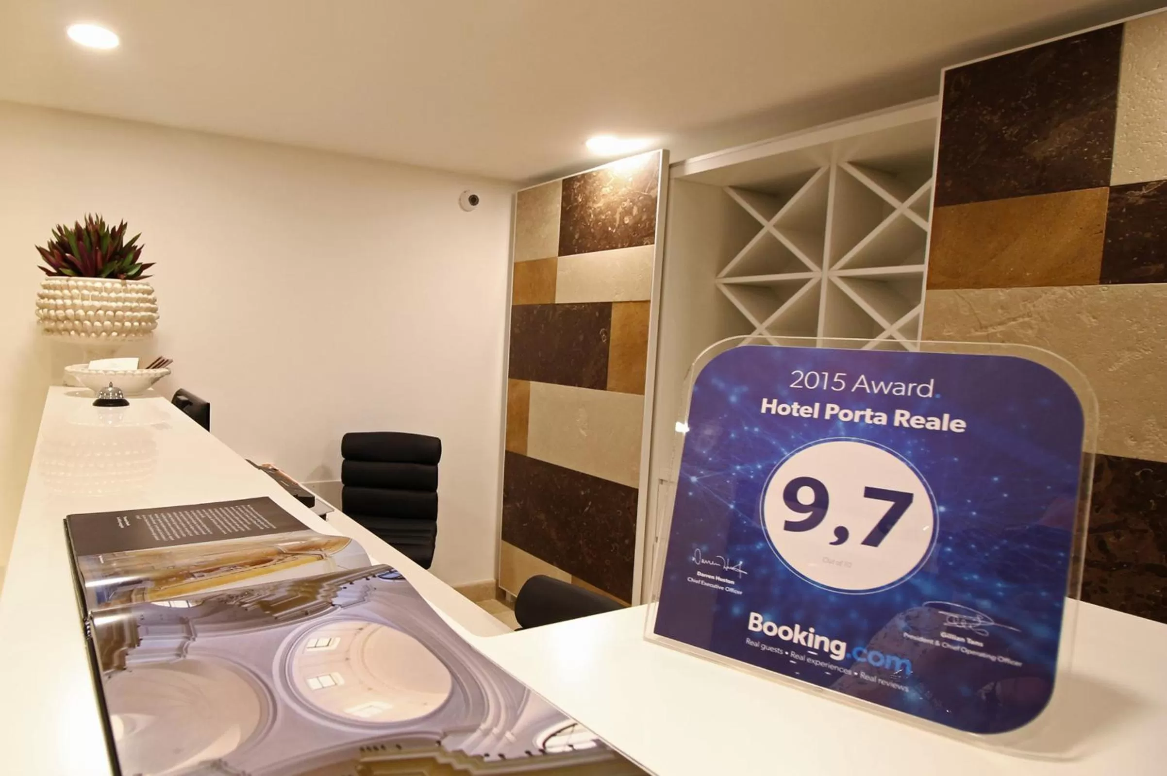 Lobby or reception in Hotel Porta Reale