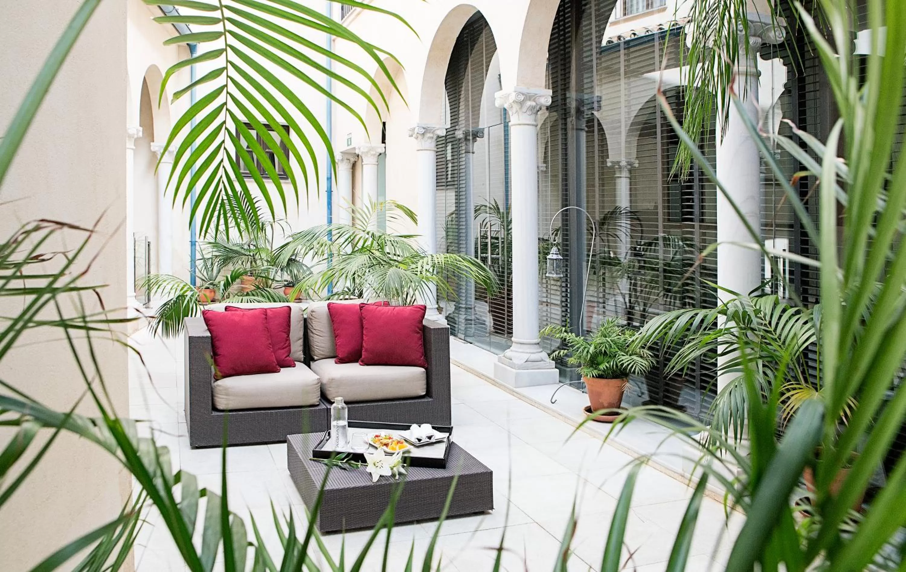 Garden in Hospes Palacio del Bailio, a Member of Design Hotels