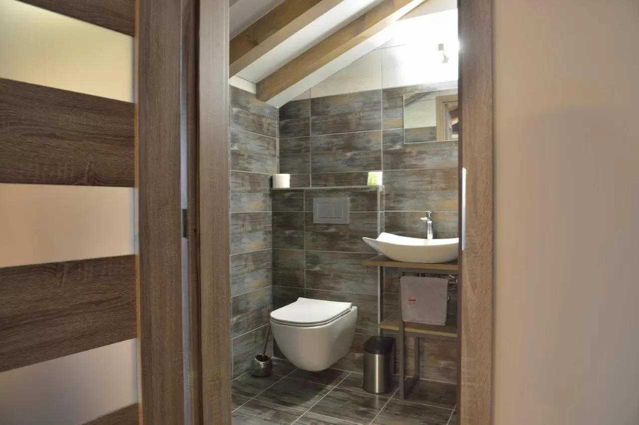 Bathroom in Hotel and restaurant Via Ironia