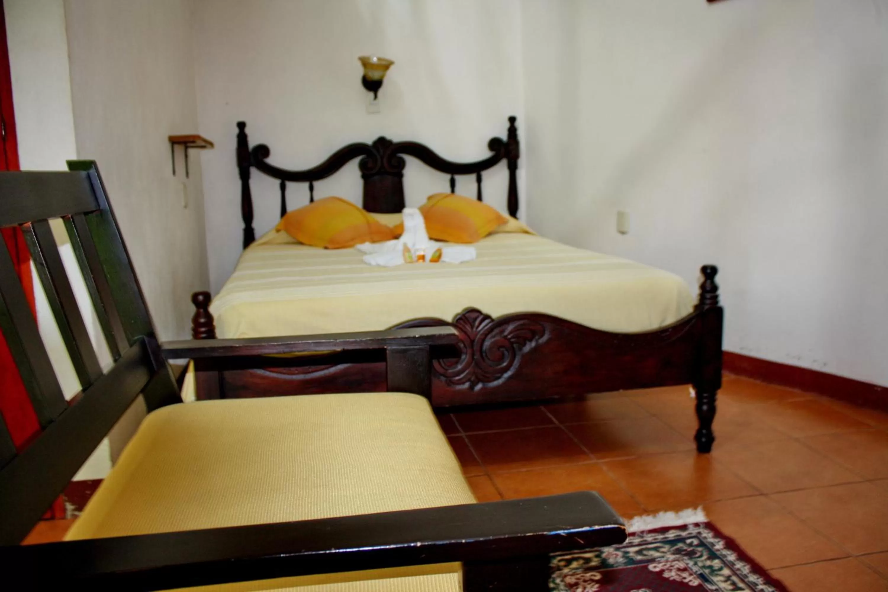 Bed in Cabañas Green House