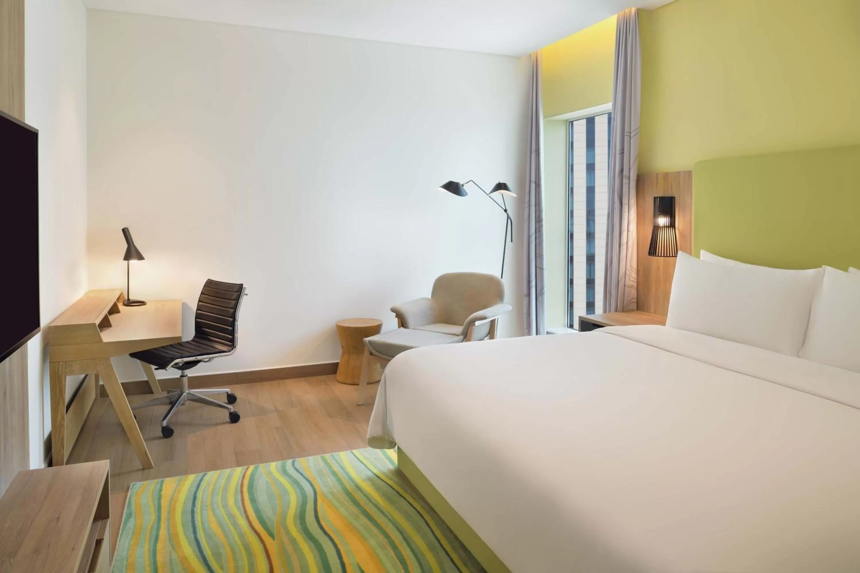 Photo of the whole room, Bed in Element by Westin City Center Doha