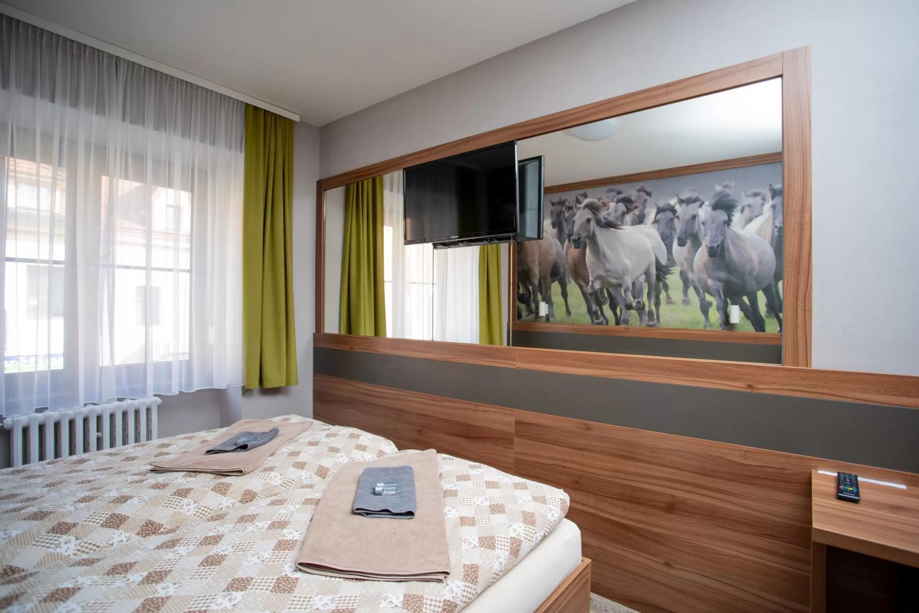 Bedroom, Bed in Hotel U koně