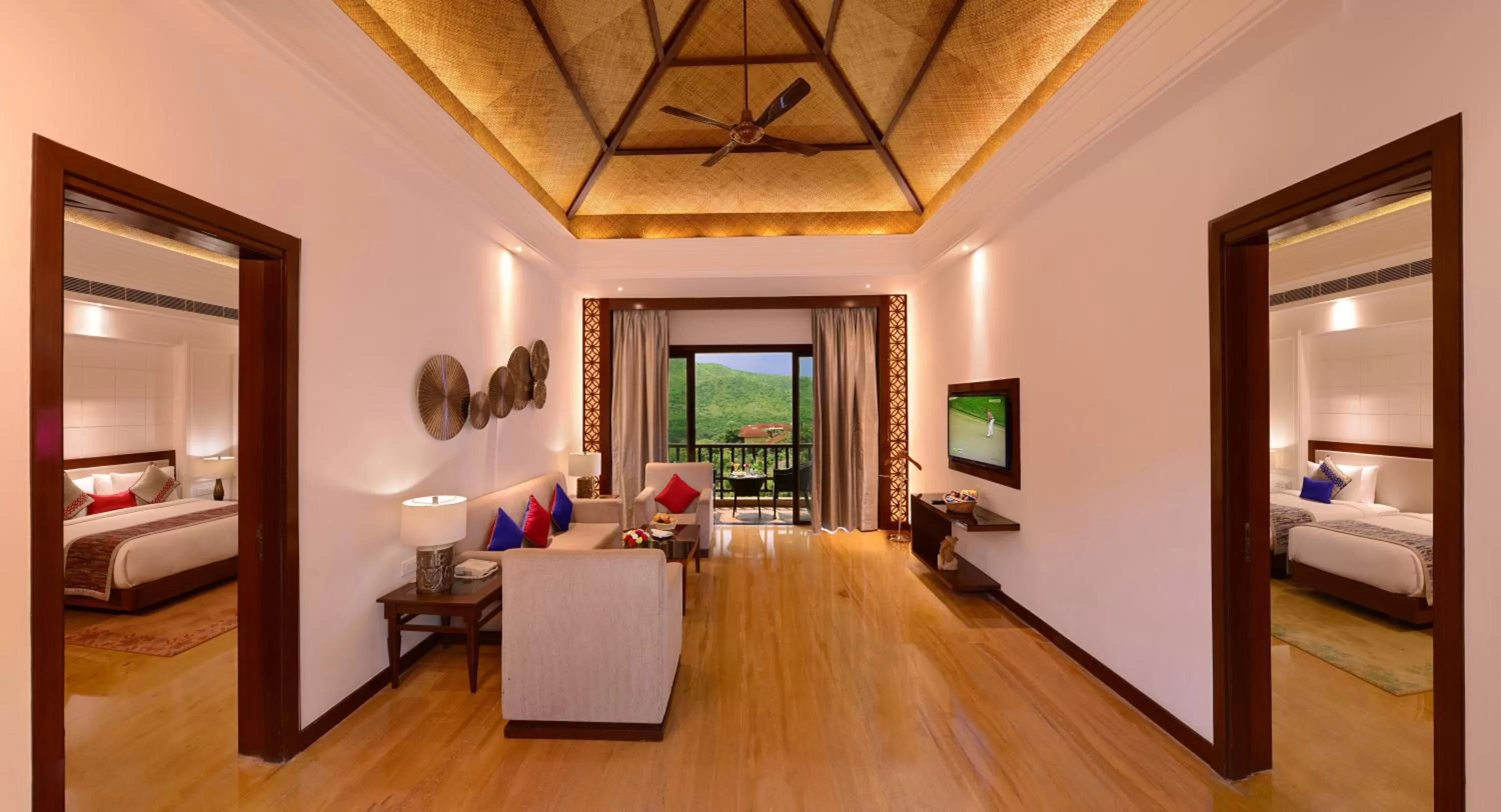 Living room, Bed in The Ananta Udaipur