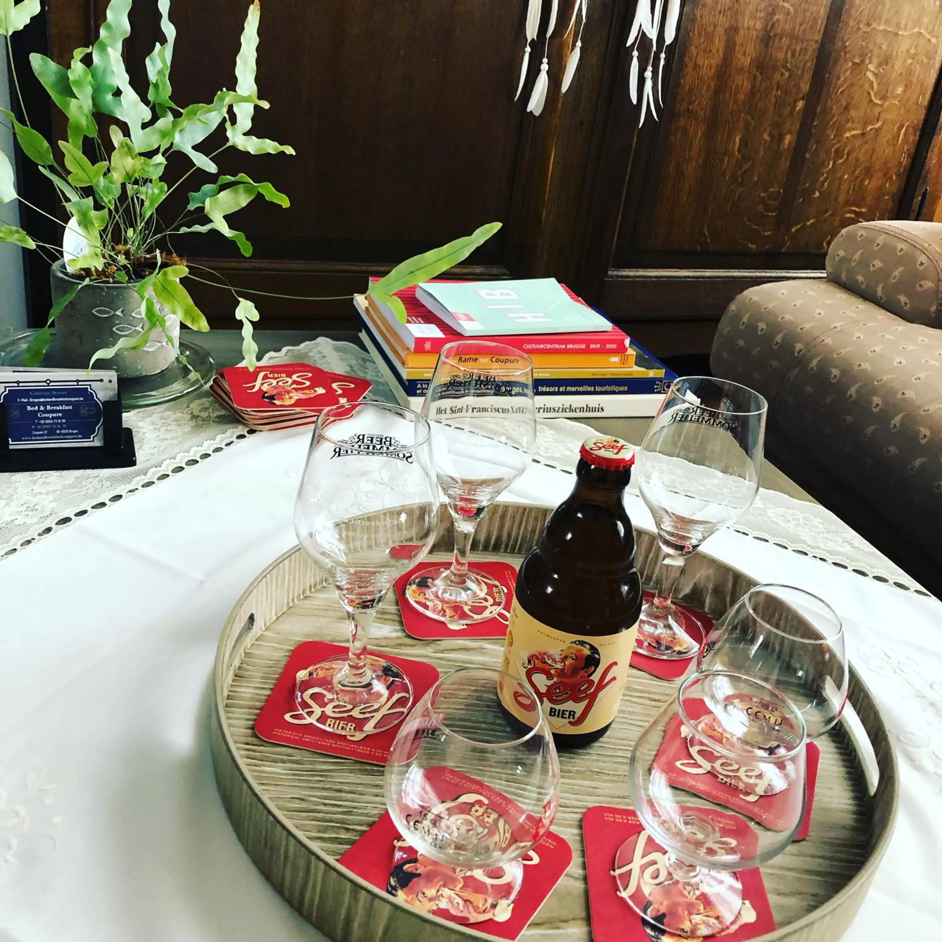 Food and drinks in B&B Coupure