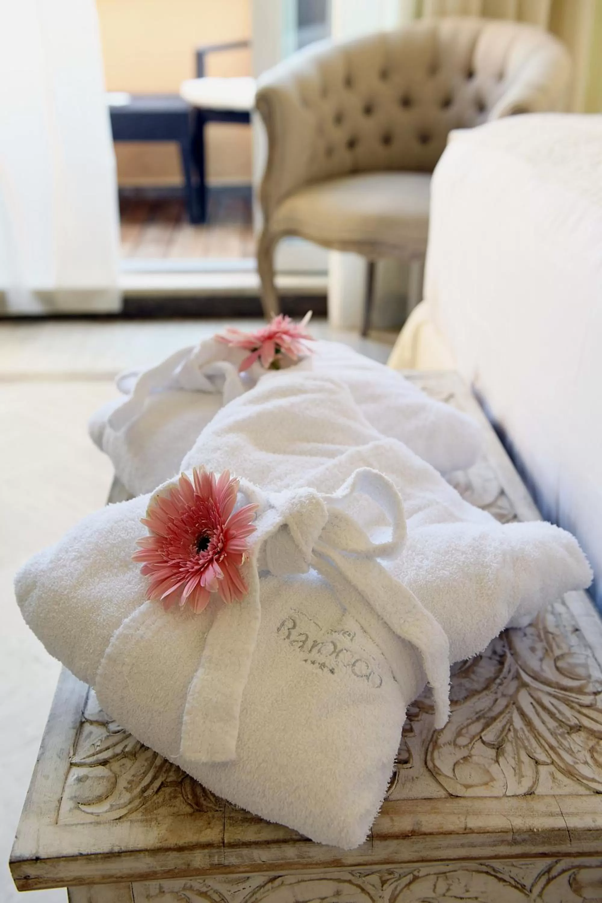 Decorative detail, Bed in Hotel Barocco