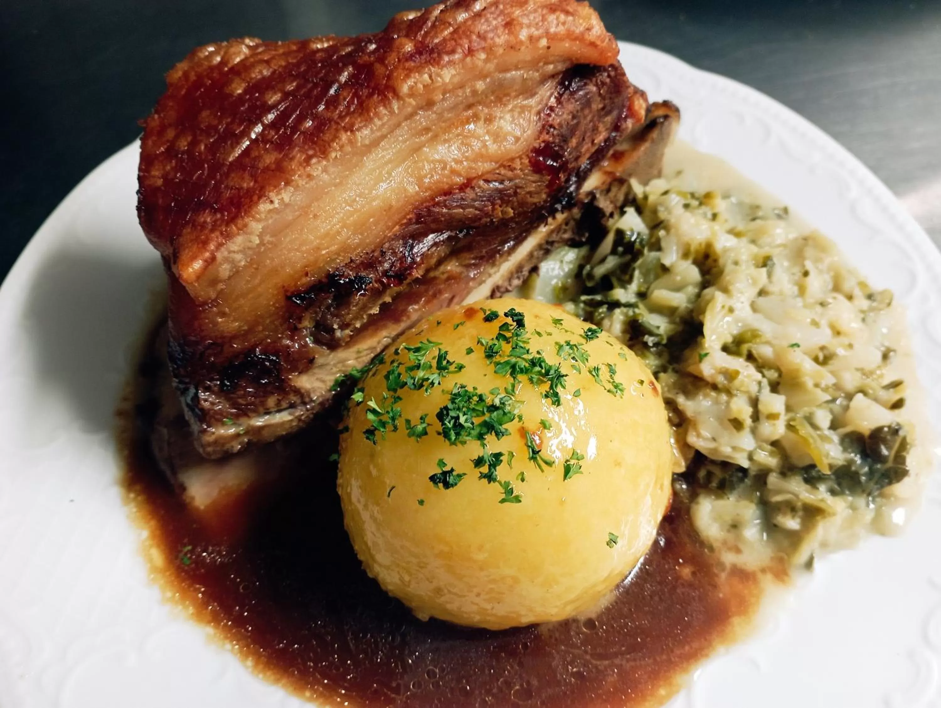 Restaurant/places to eat, Food in Hotel-Restaurant-Krone