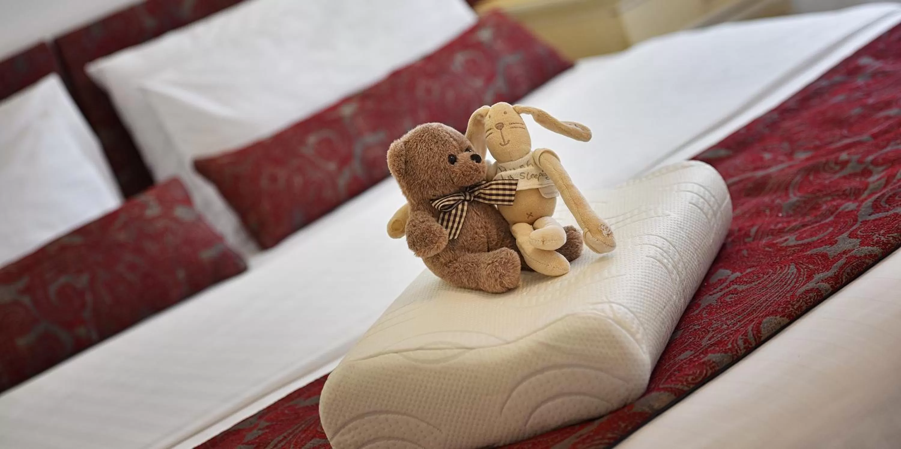 Decorative detail, Bed in Hotel Suite Home Prague