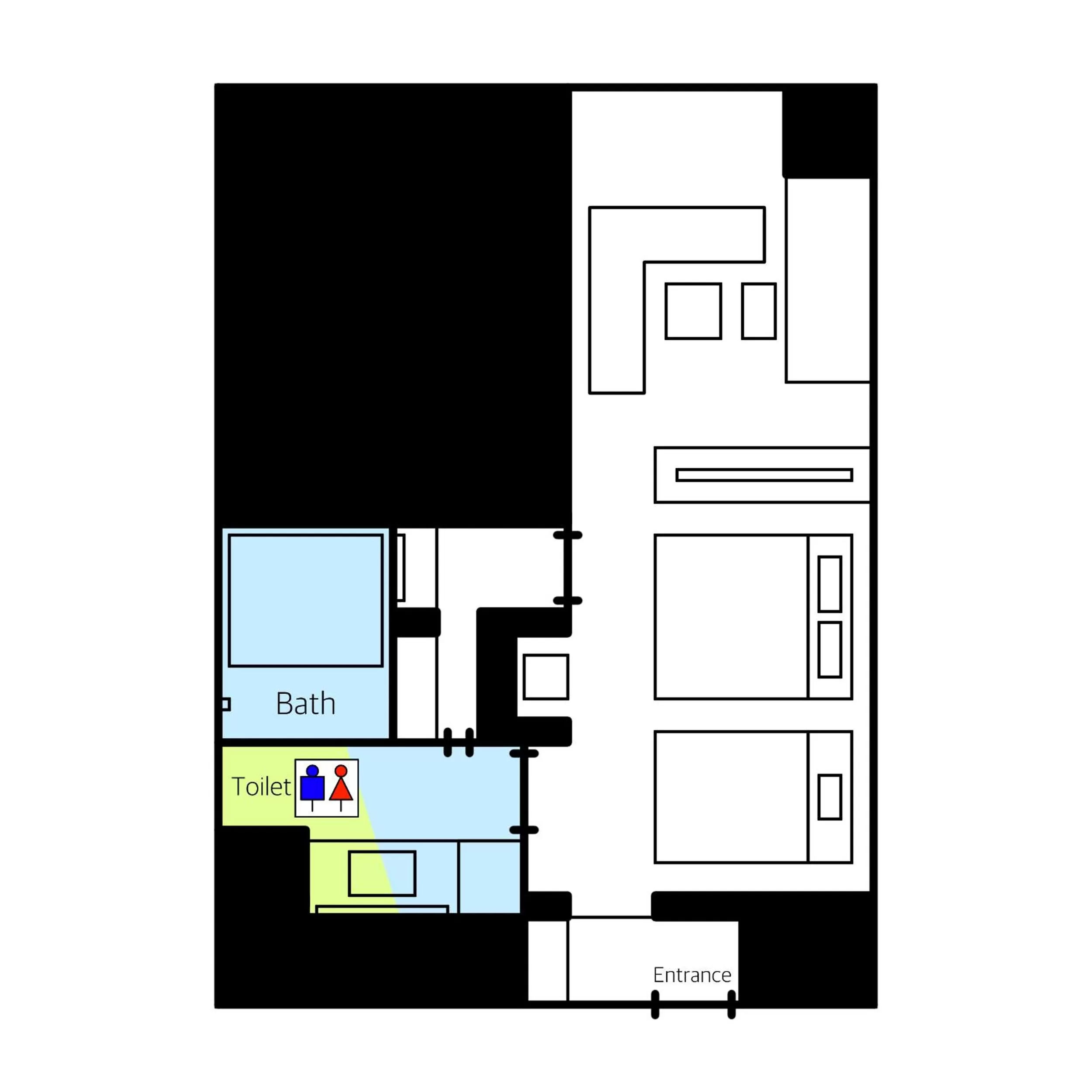 Floor plan in HOTEL THE HAKATA TERRACE