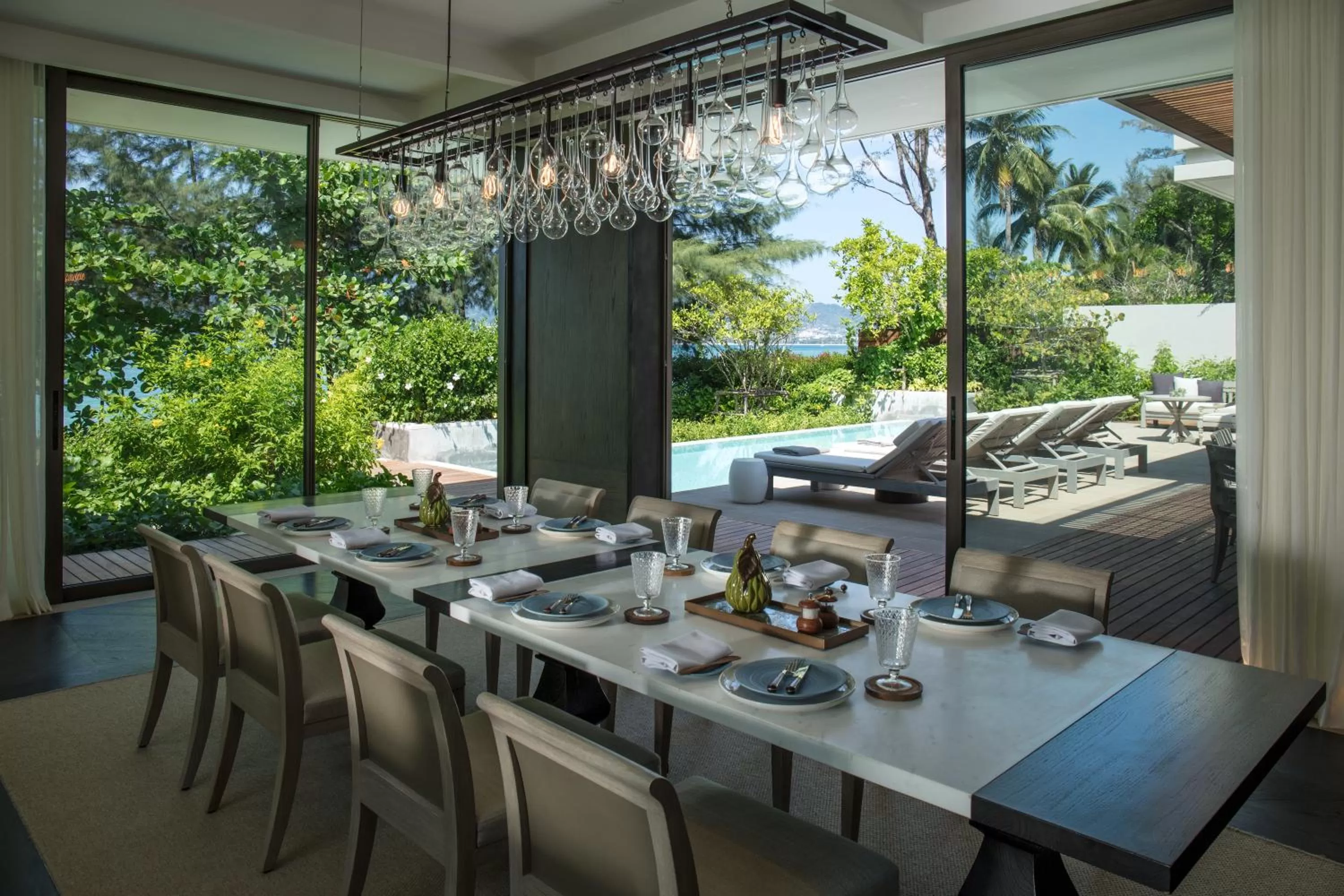 Seating area in Rosewood Phuket