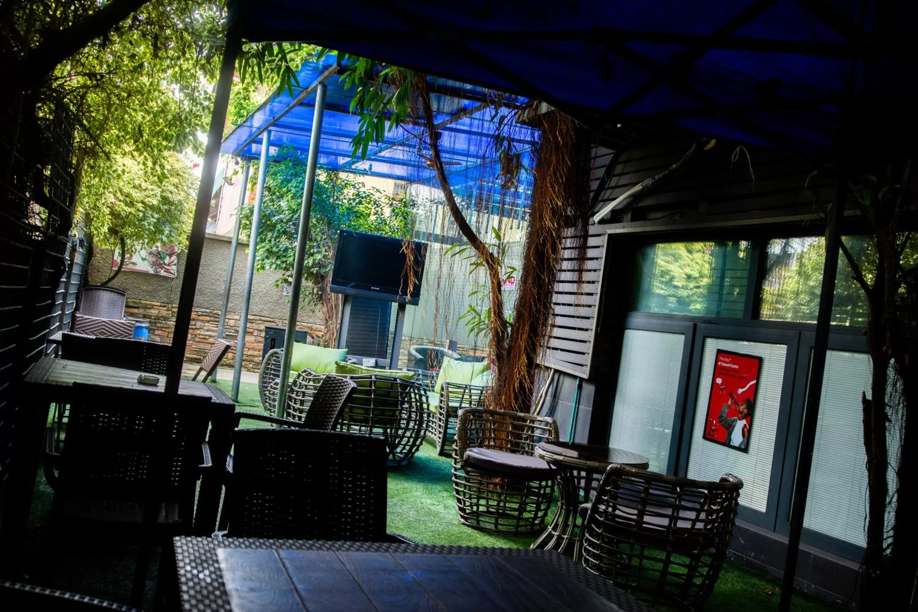 Garden view in Sese Cottage