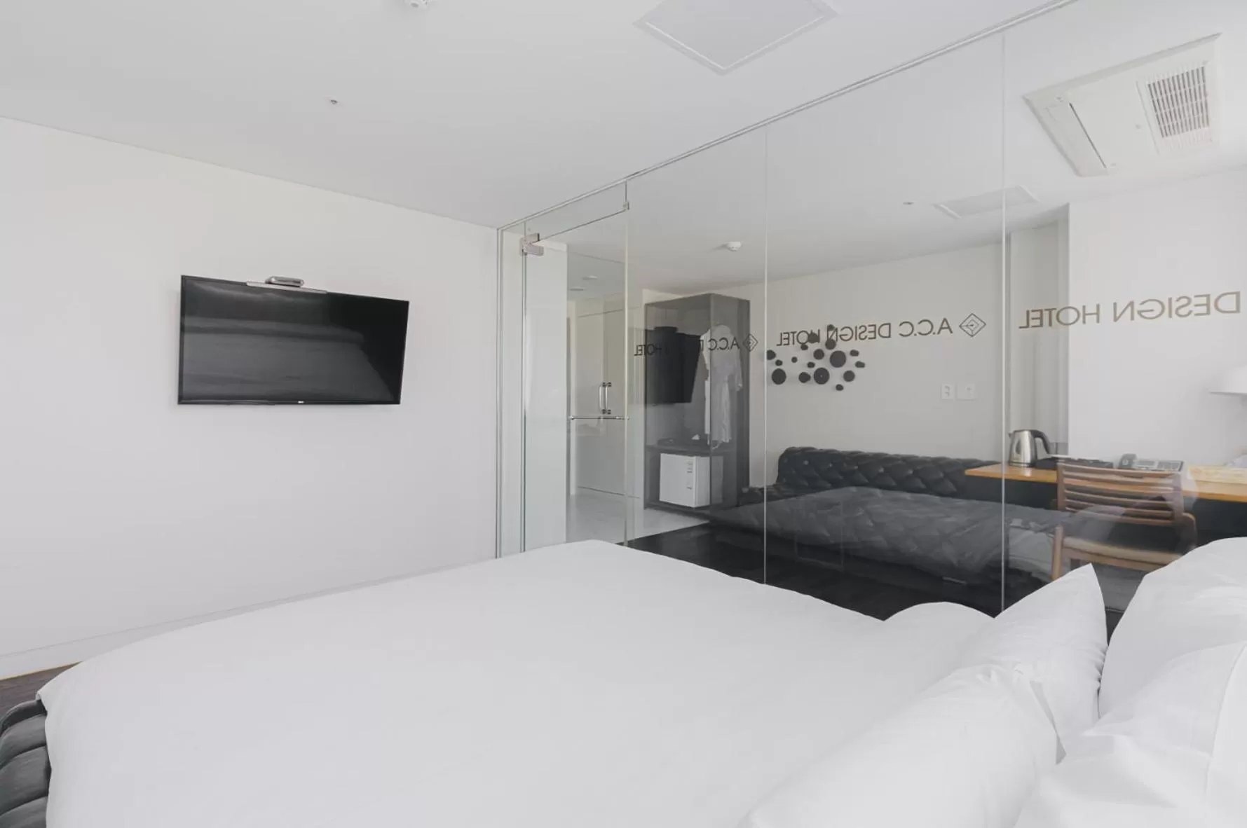 Bed in ACC Design Hotel