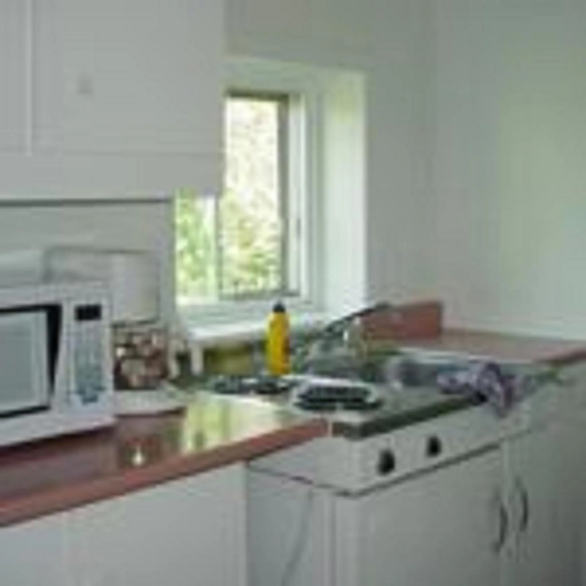 Kitchen or kitchenette in Blue Moon Motel