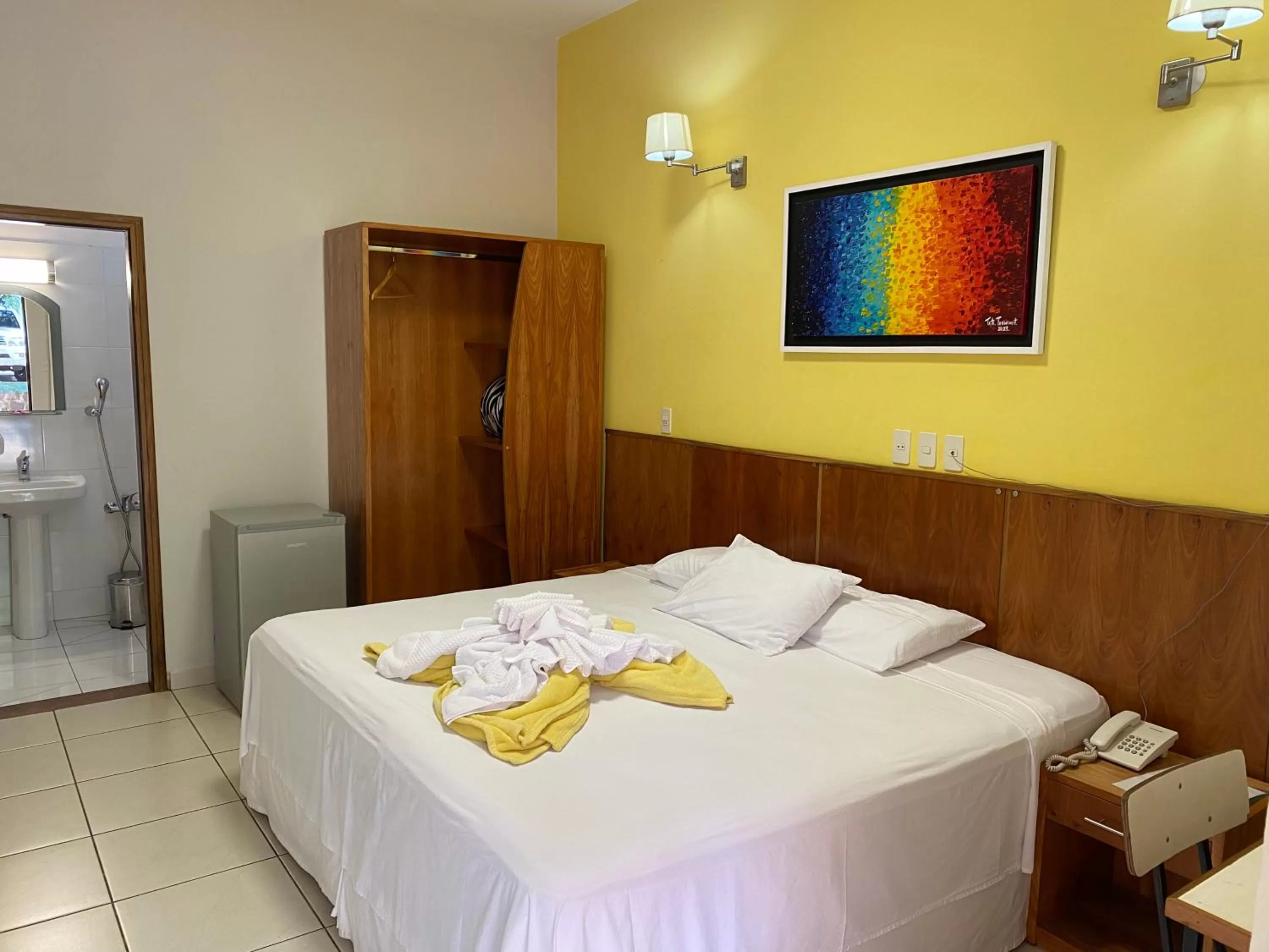 Bed in Terwindt Hotel