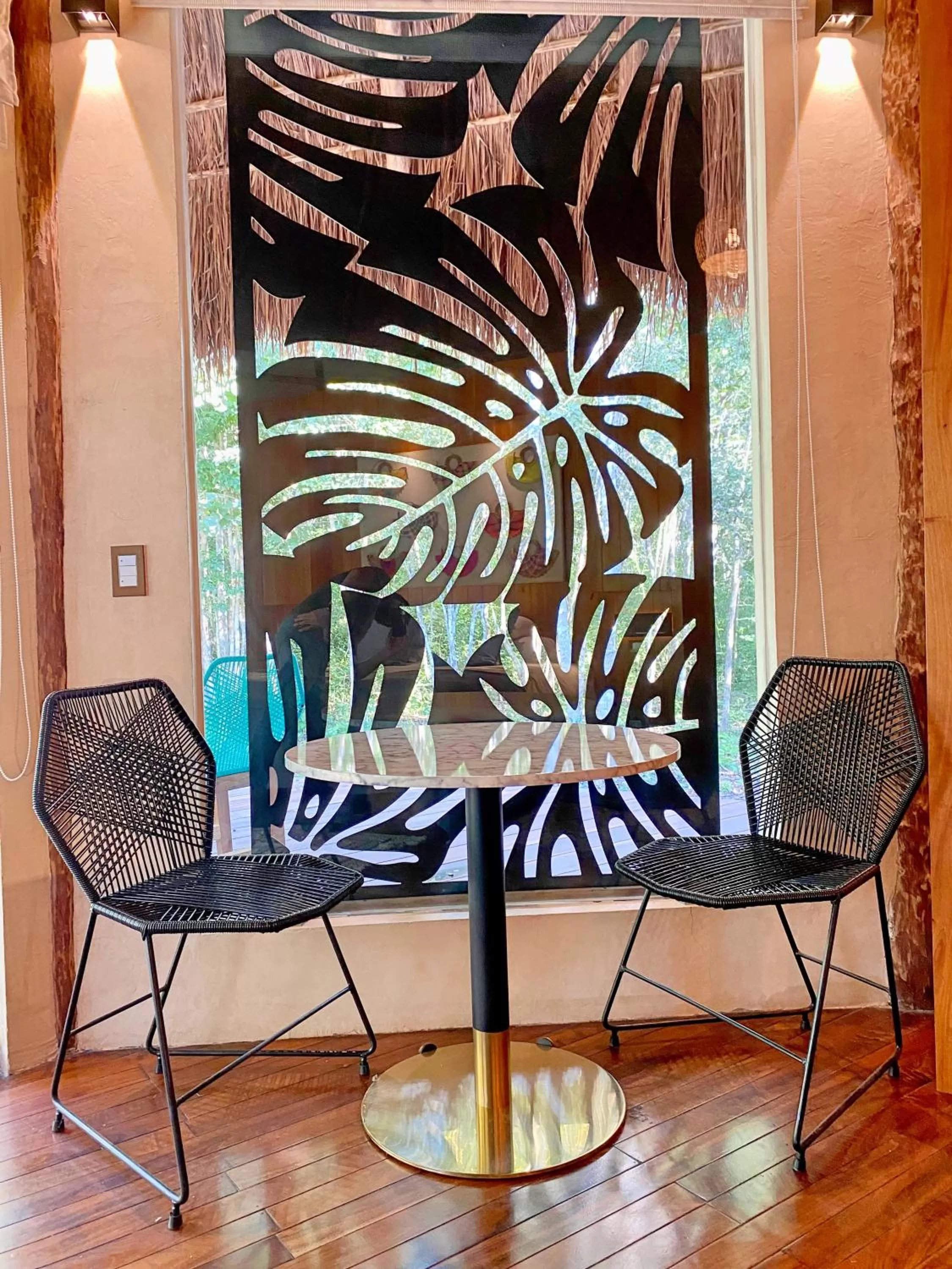 Seating area in Casa Kaan Calakmul