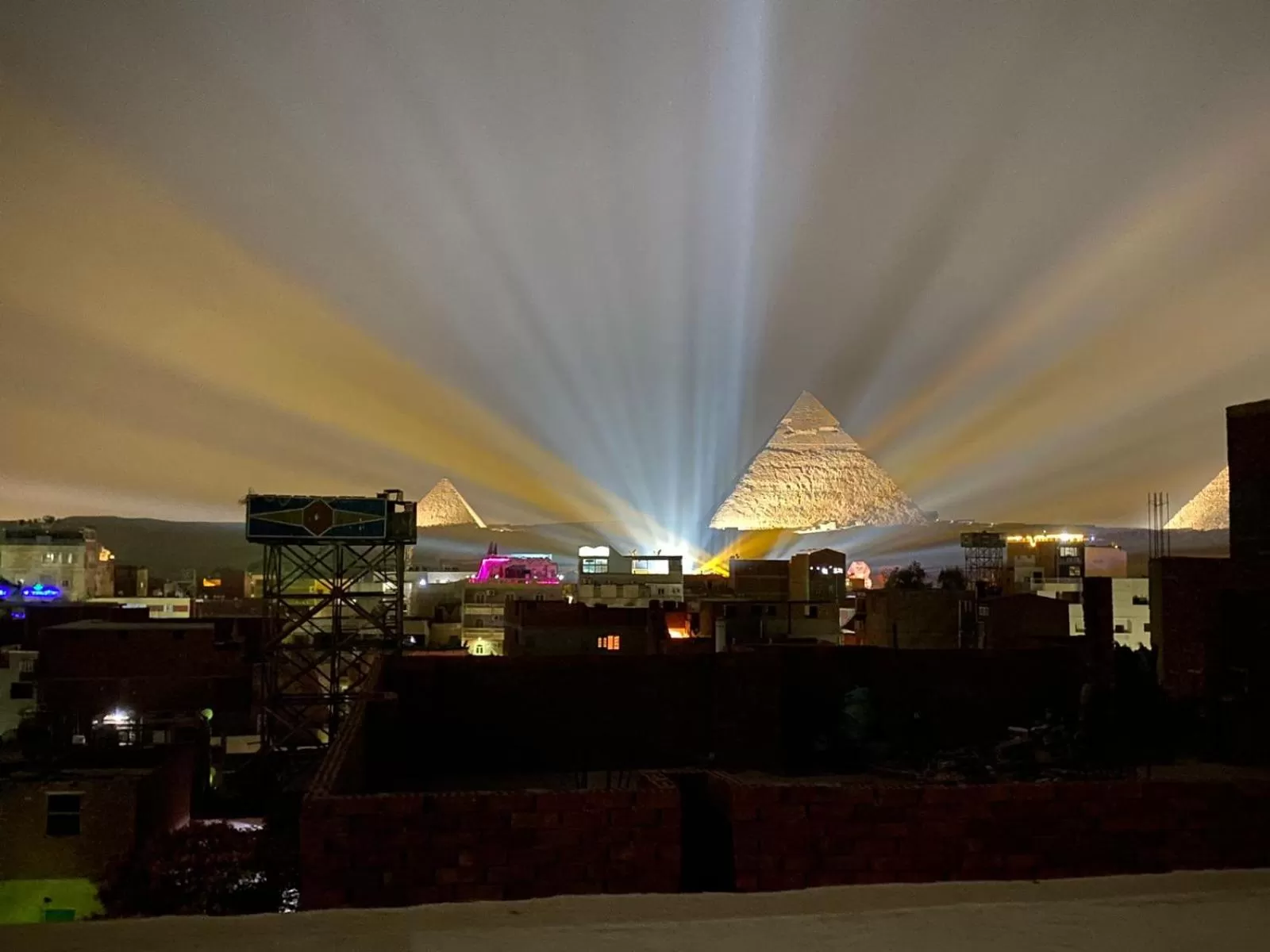 Night in Eagles Pyramids View