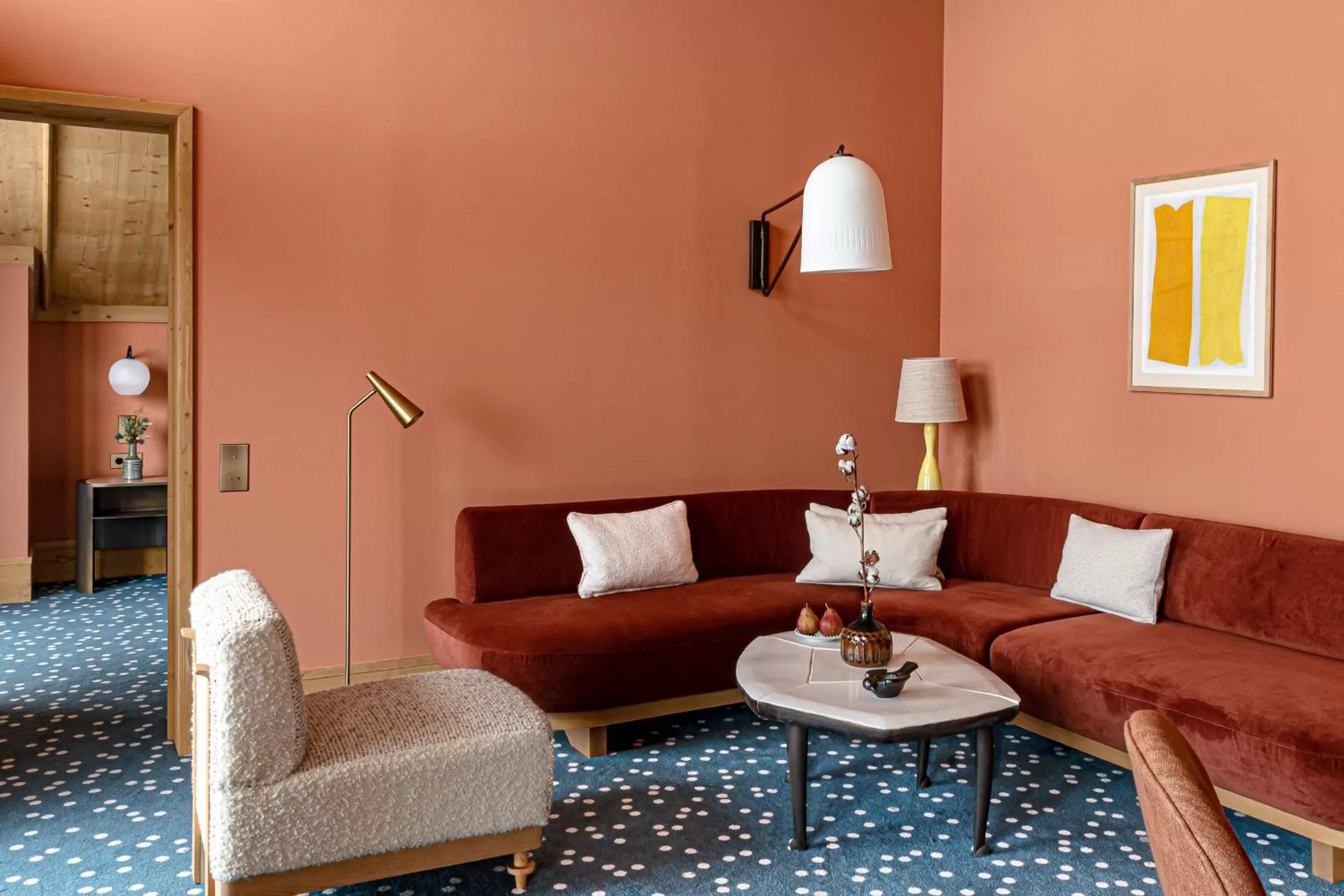 Living room in Hotel Le Coucou Méribel
