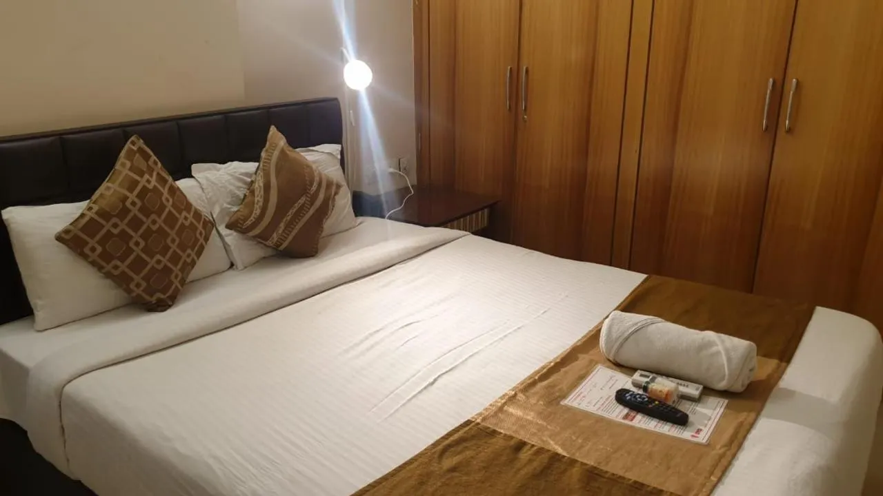 Bed in Hotel Blue Dawn Suites Madhapur