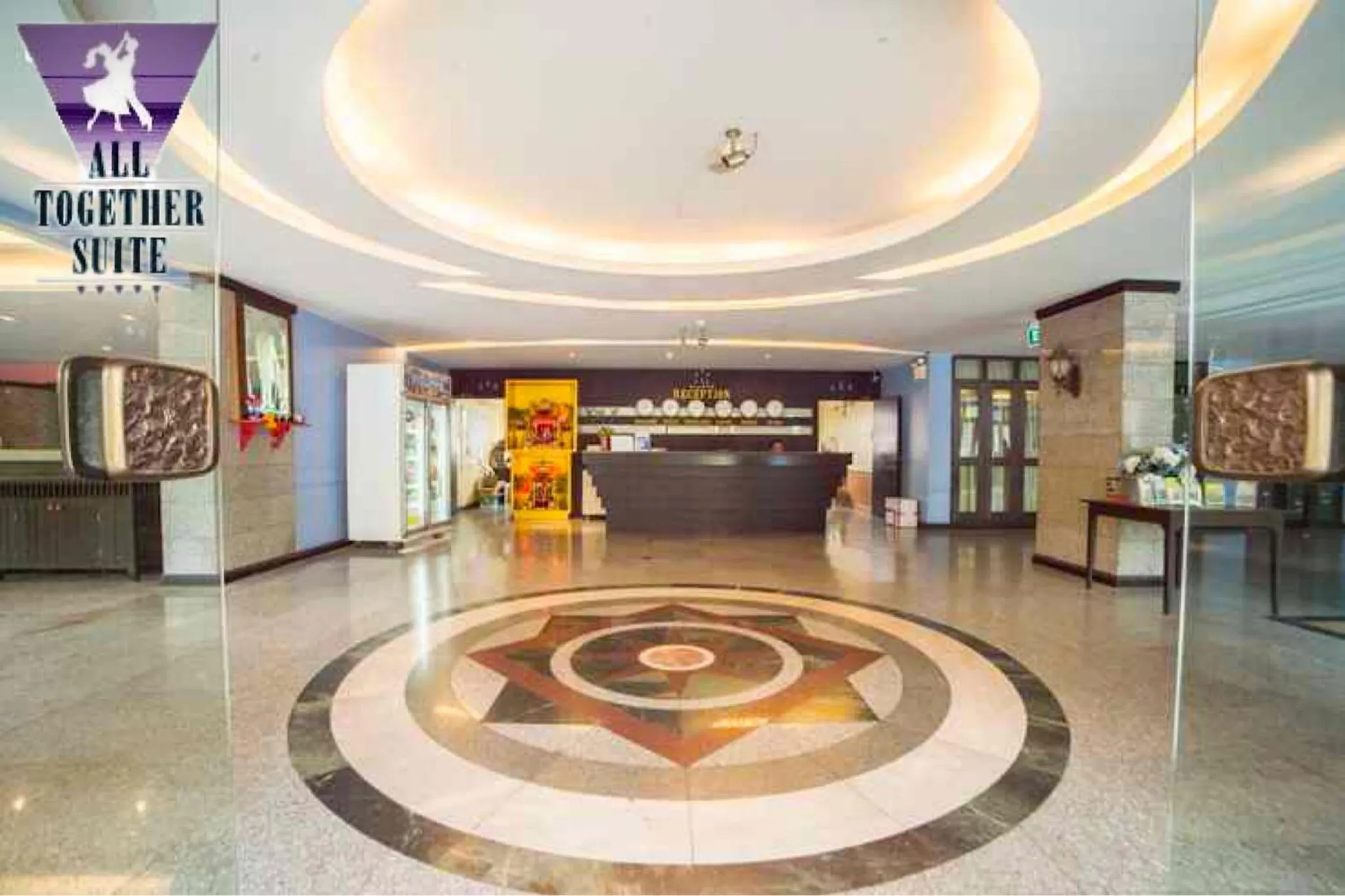 Lobby or reception in All Together Suite Hotel