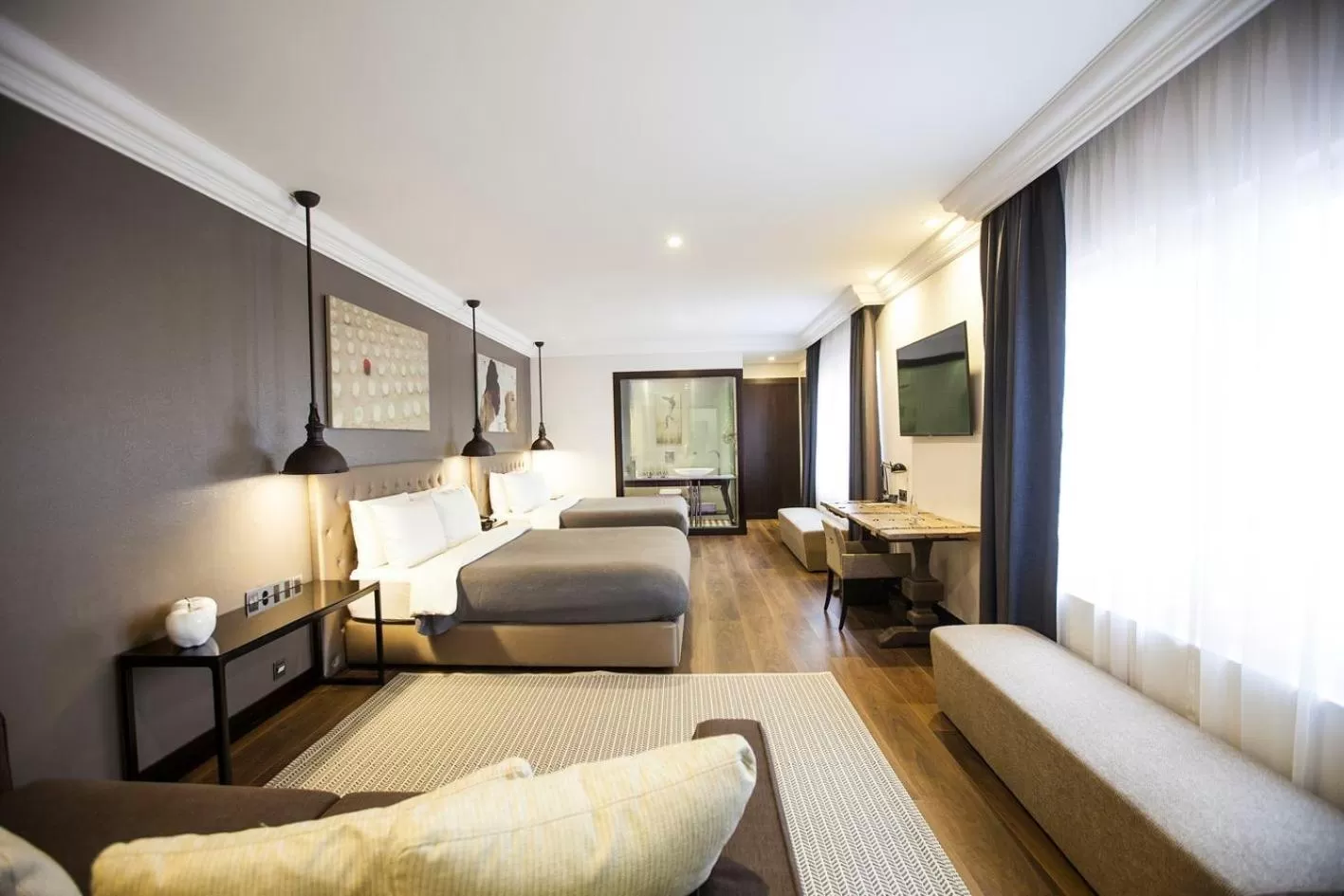 Living room, Bed in Quentin XL Potsdamer Platz