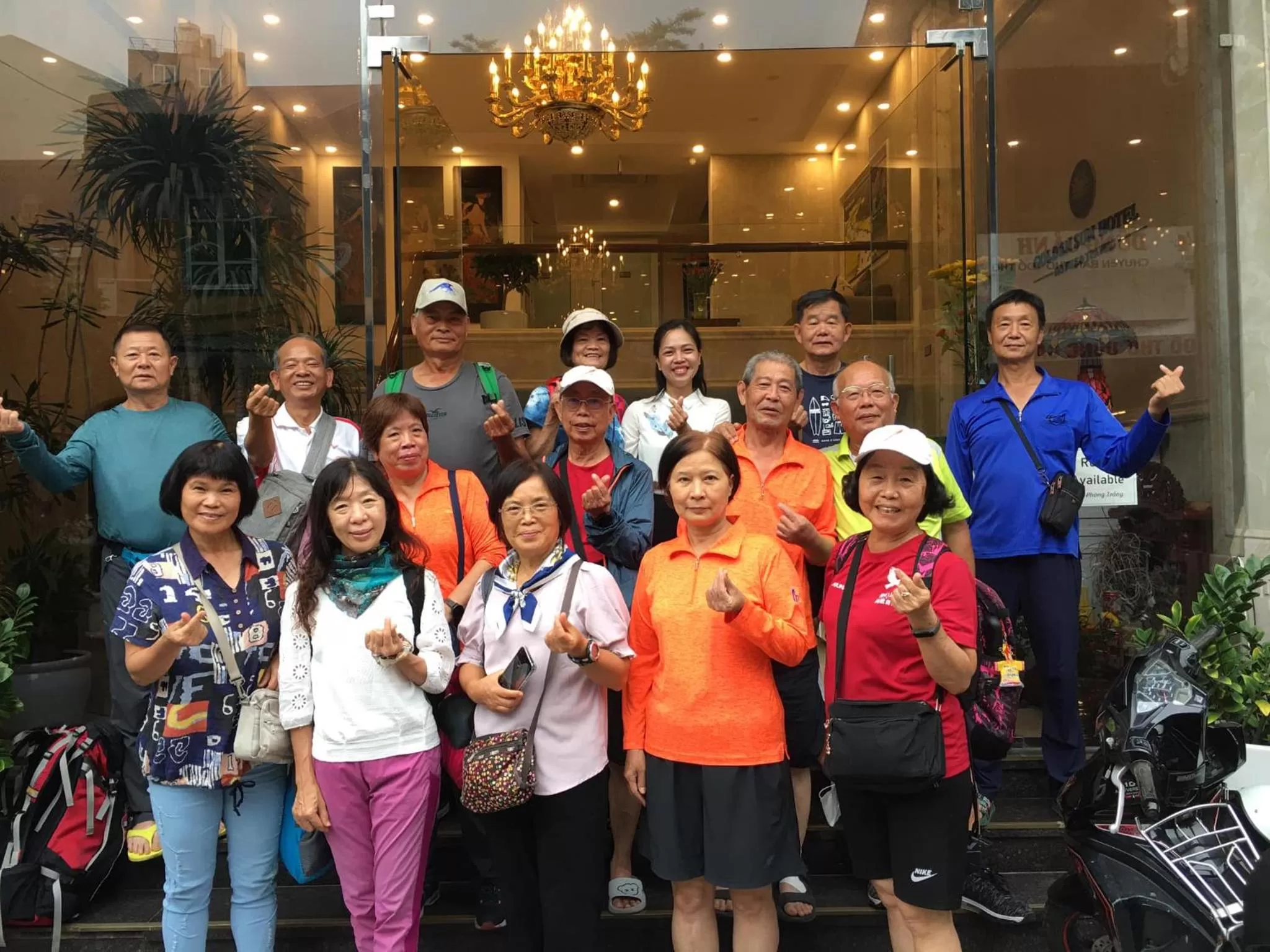 group of guests in Golden Sun Hotel