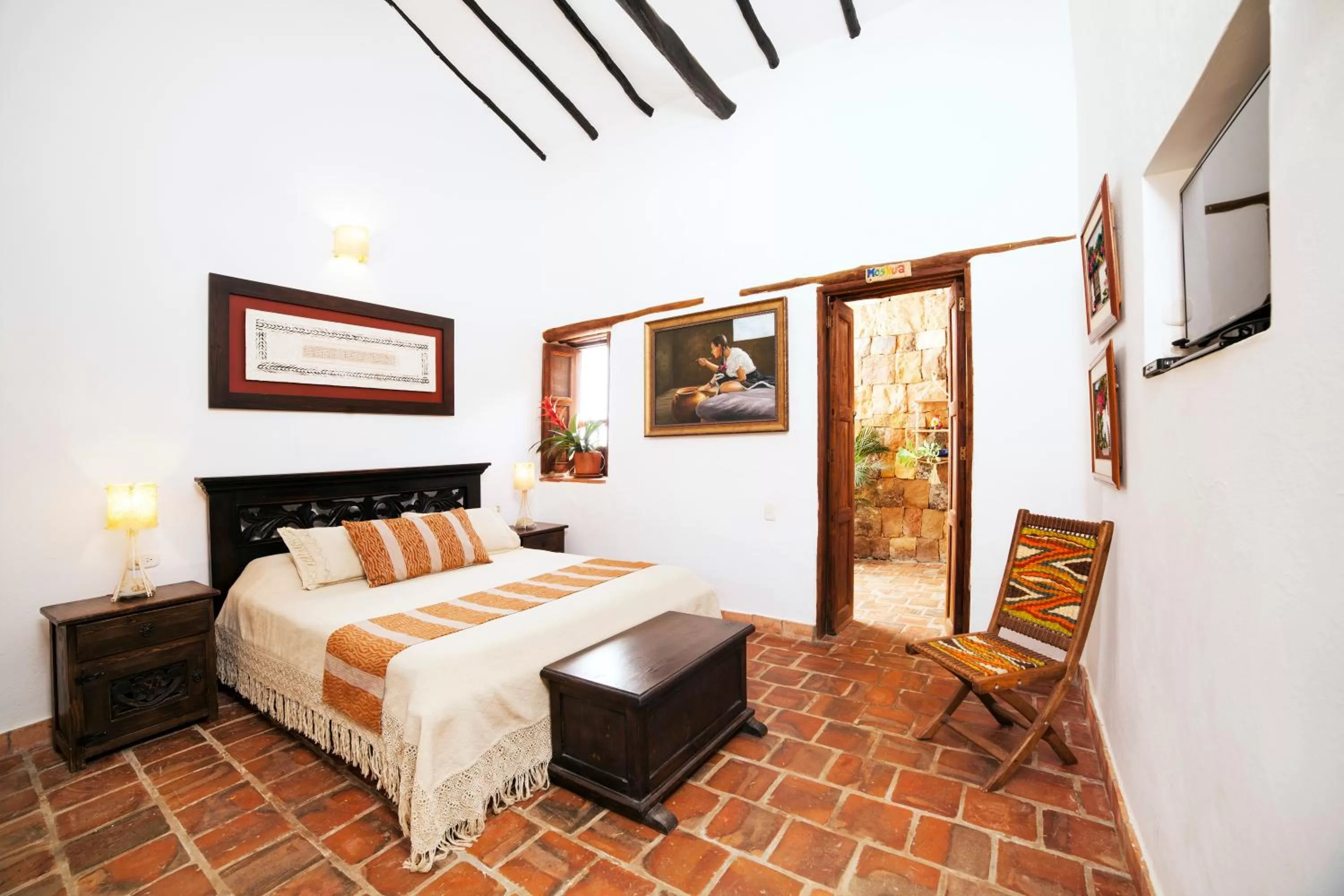 Bed in Hotel Buenosaires Barichara