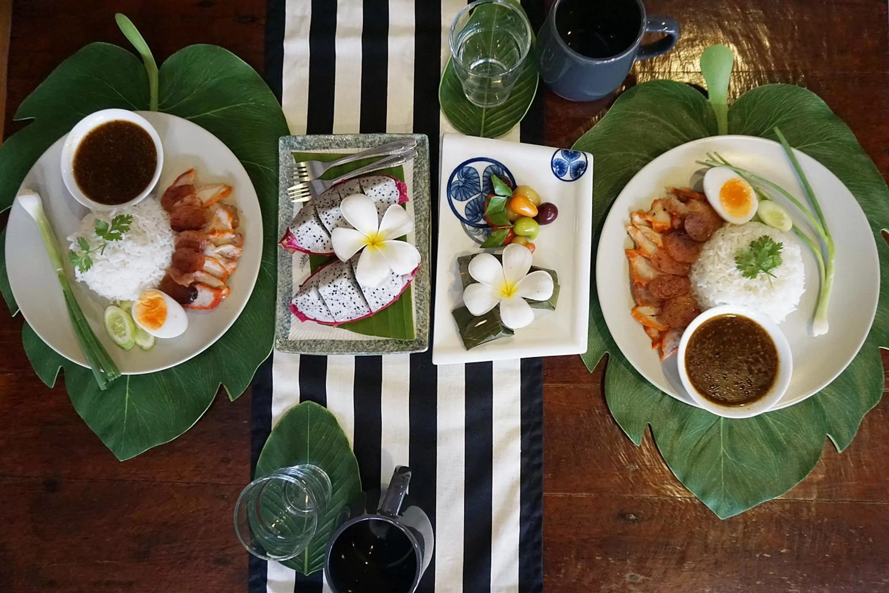 Asian breakfast, Food in Hansa Bangkok House