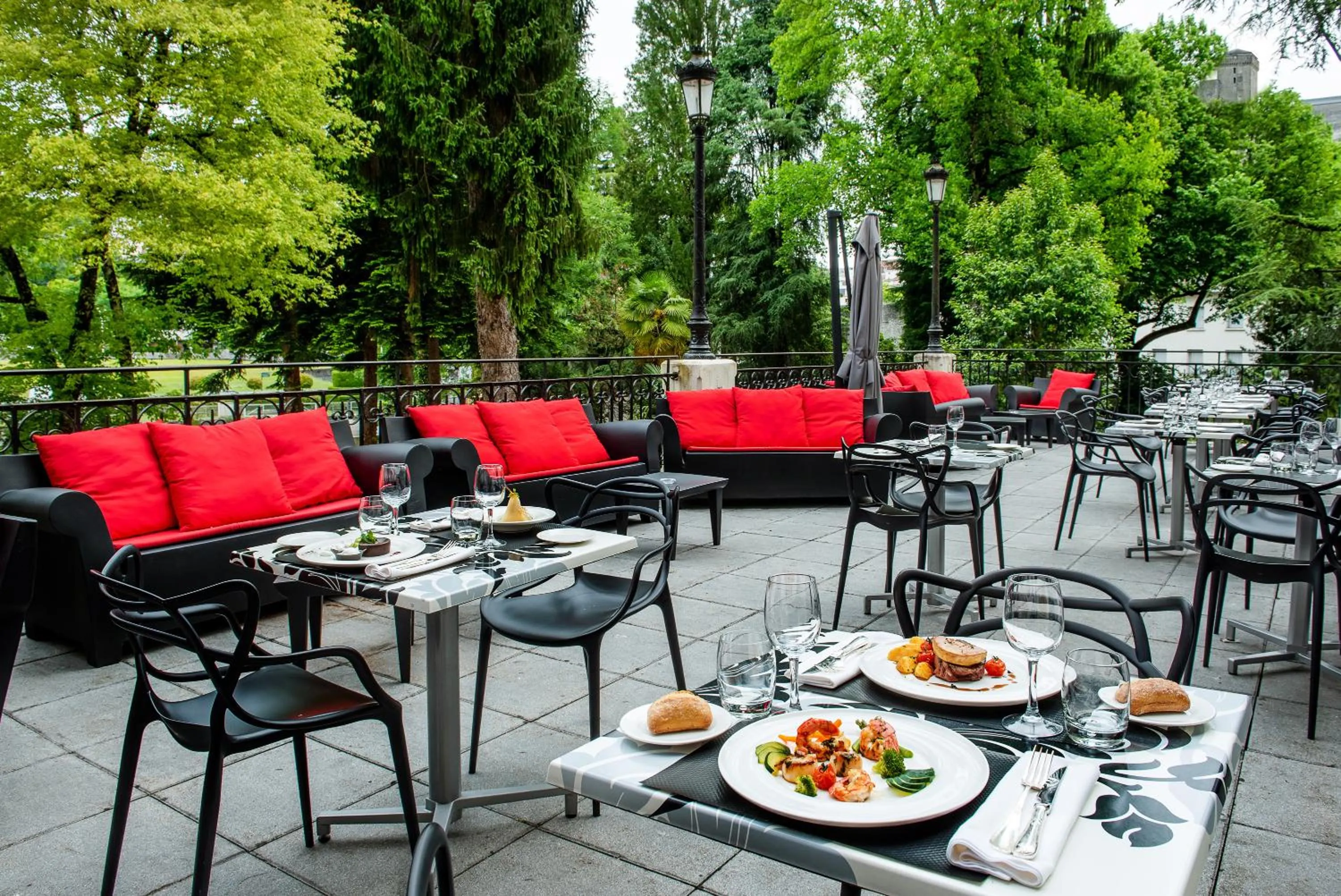 Patio in Grand Hotel Gallia & Londres