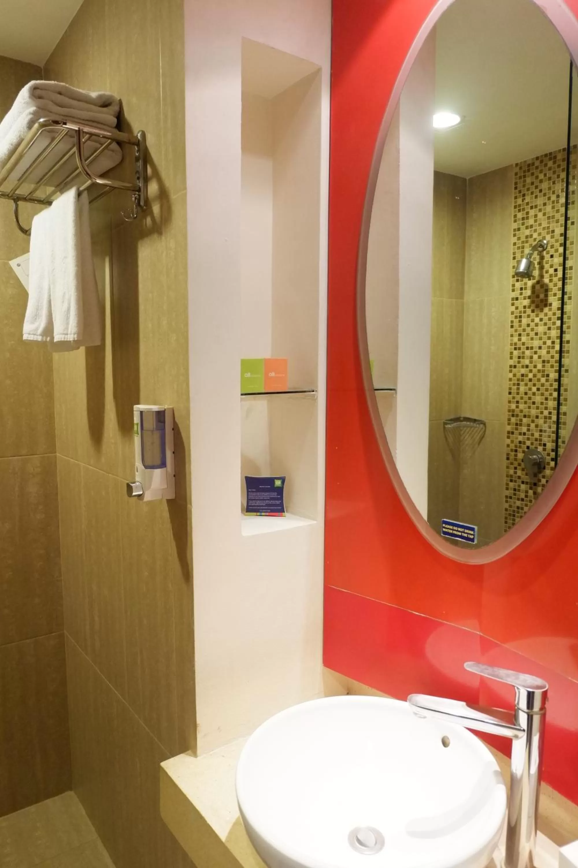 Bathroom in ibis Styles Bali Legian
