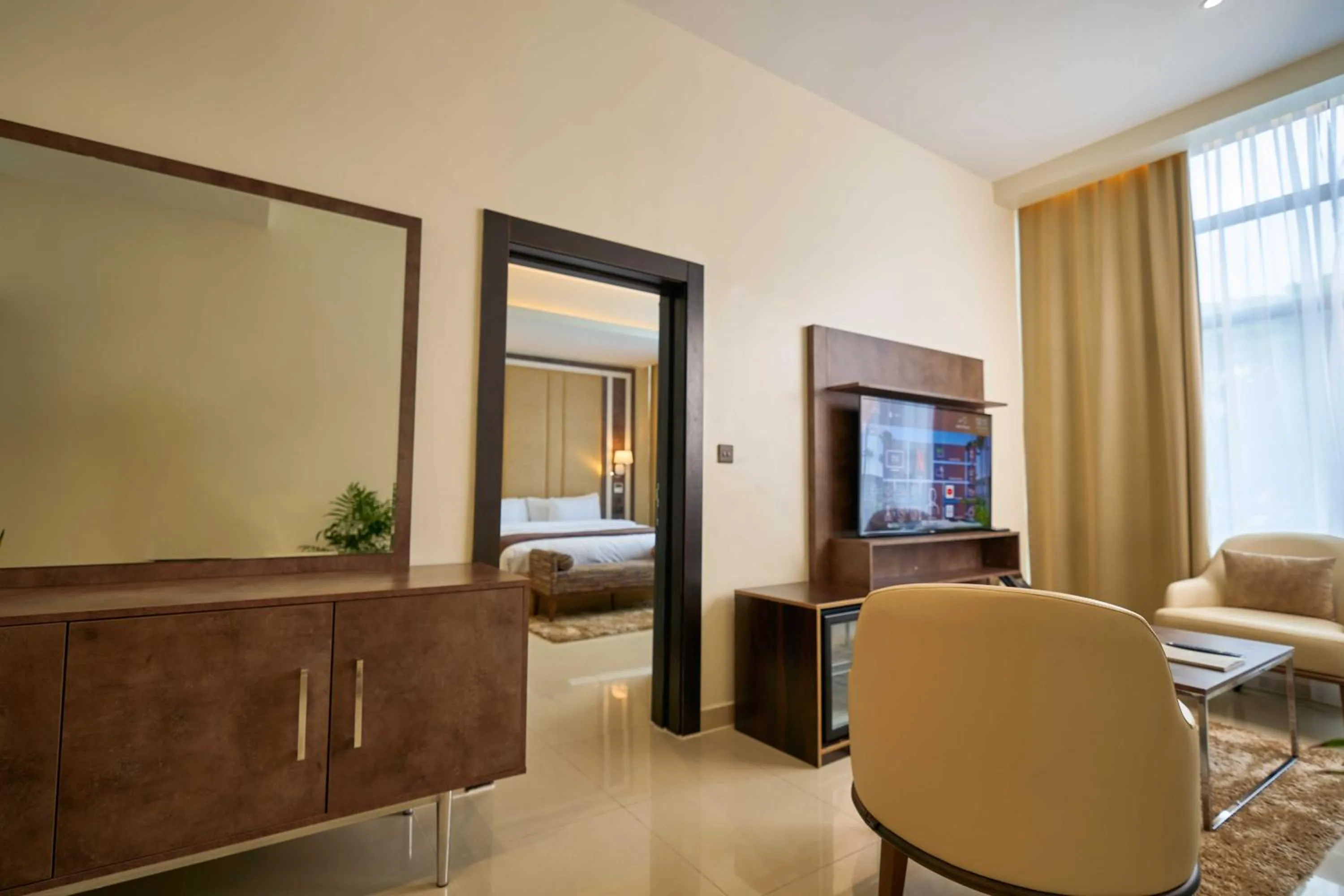 TV and multimedia, Bed in Monty Suites Lekki