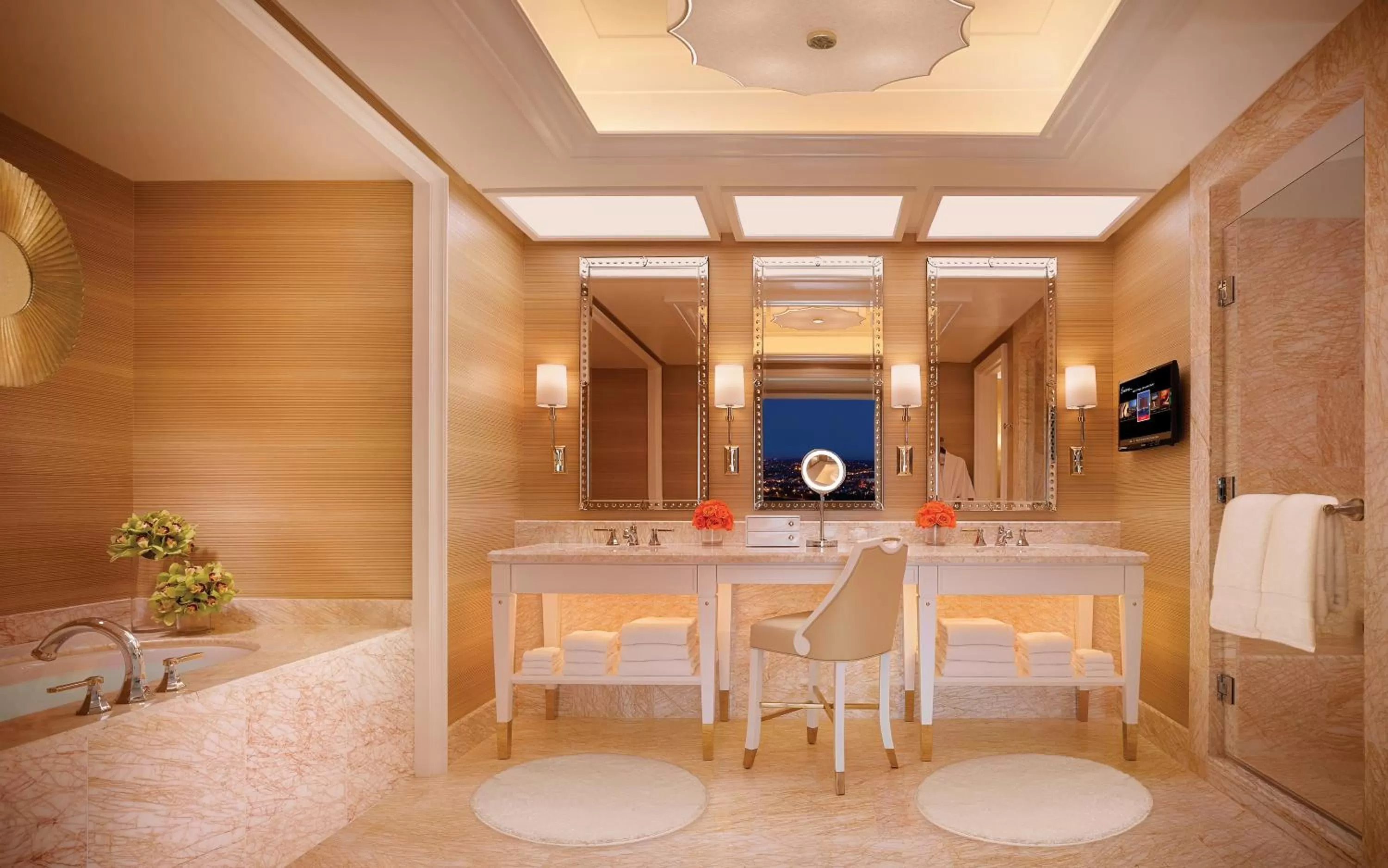 Bathroom in Encore Boston Harbor