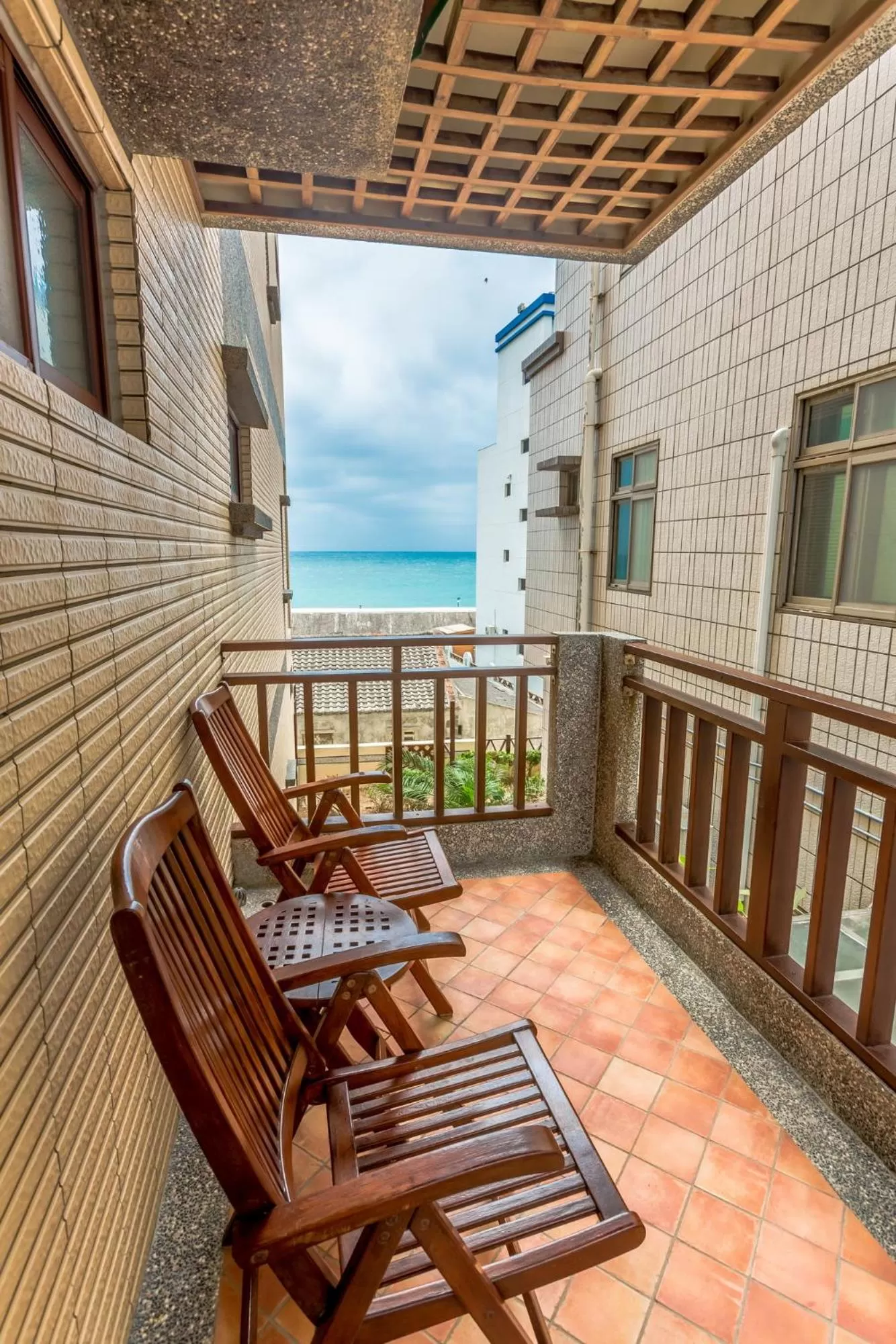 Balcony/Terrace in Beachcastle & Sea View Villa