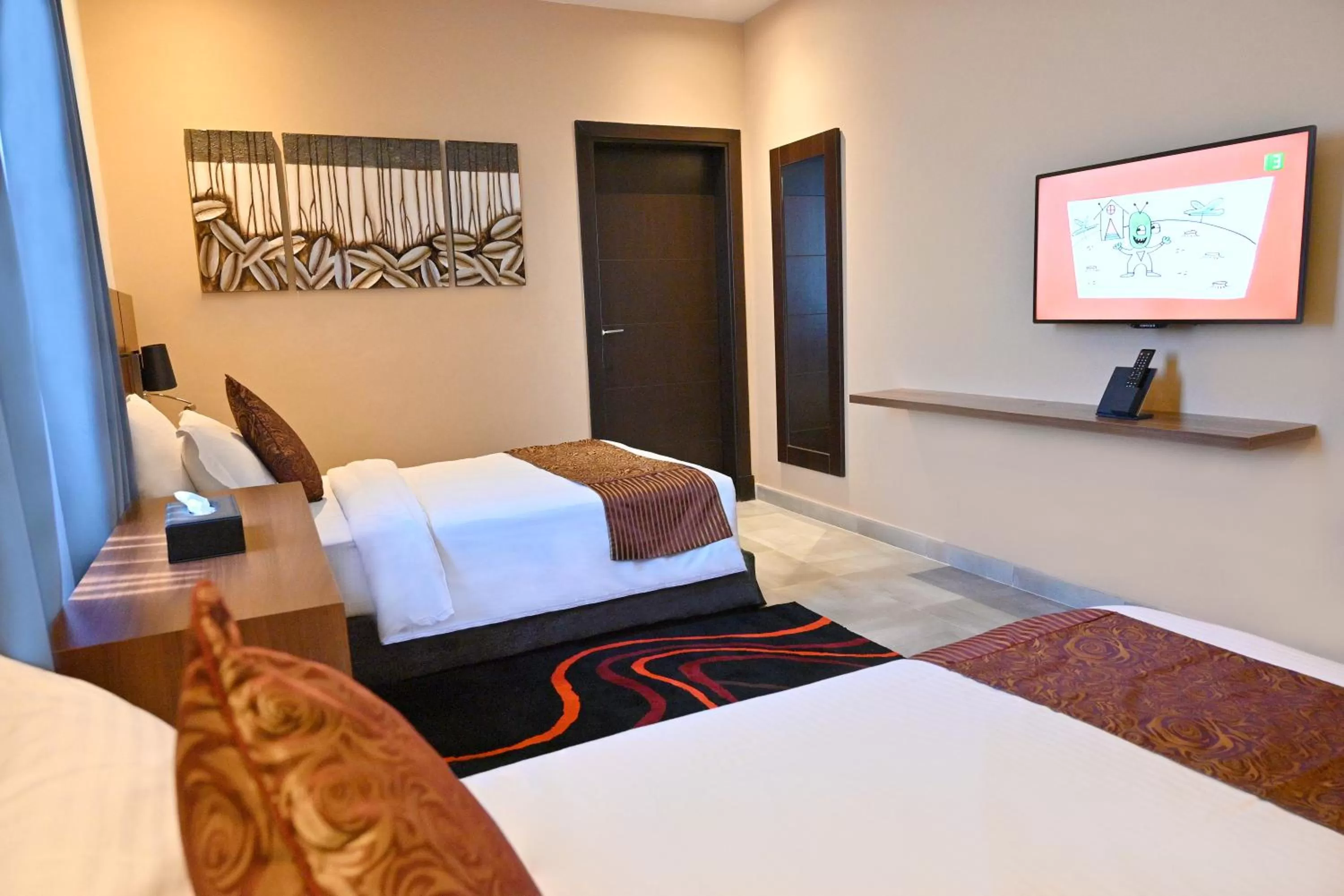 Bed in Q Suites Jeddah by EWA - Managed by HMH