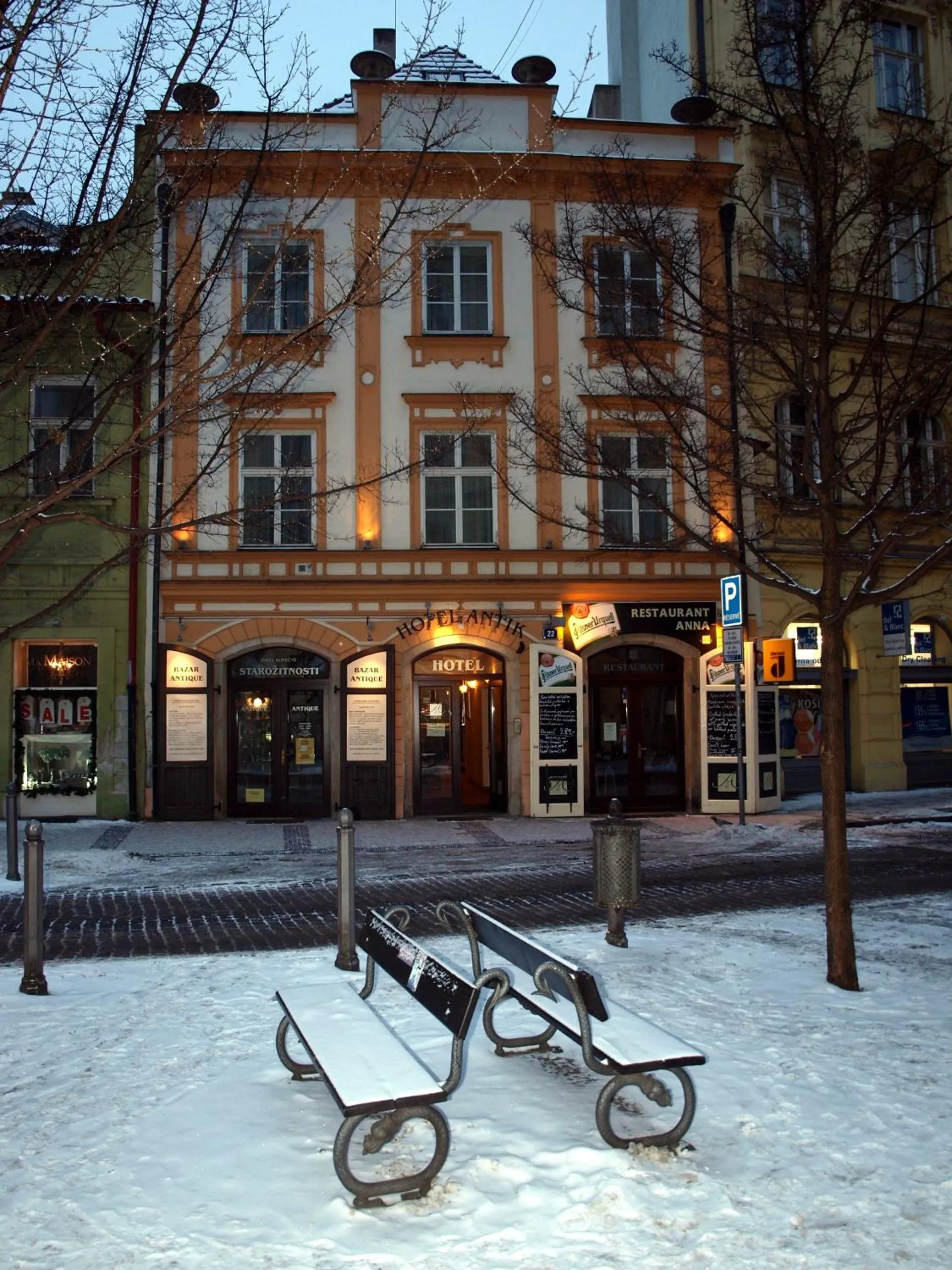 Facade/entrance in Antik Hotel Prague
