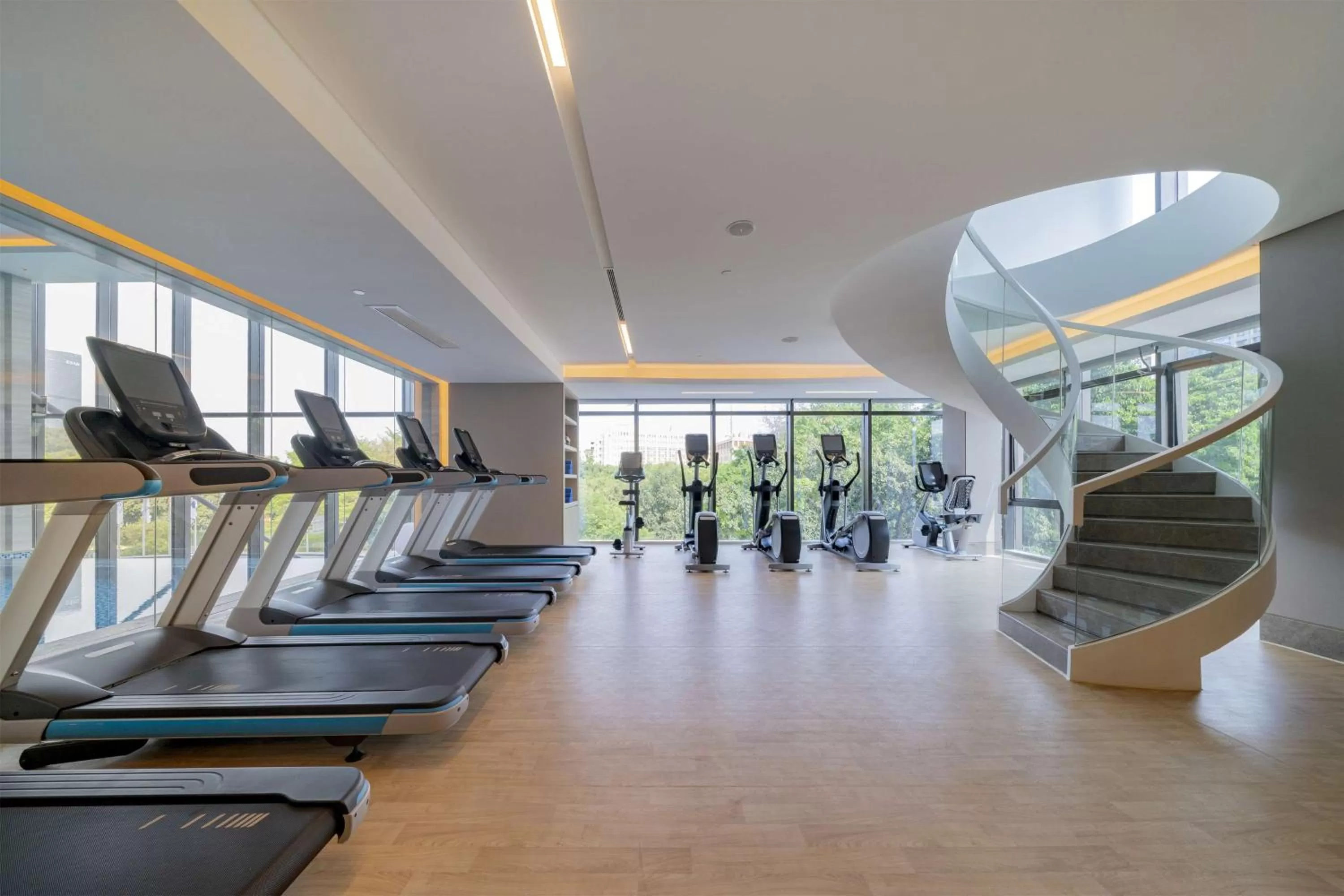 Fitness centre/facilities in DoubleTree By Hilton Shenzhen Nanshan Hotel & Residences